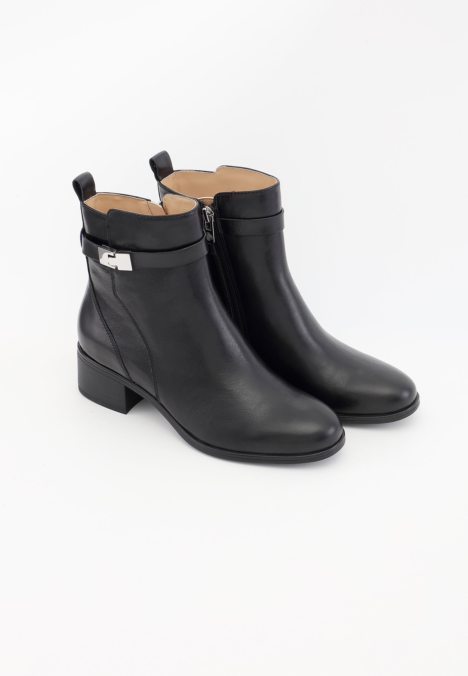 BOTTINES MARINE - NOIR