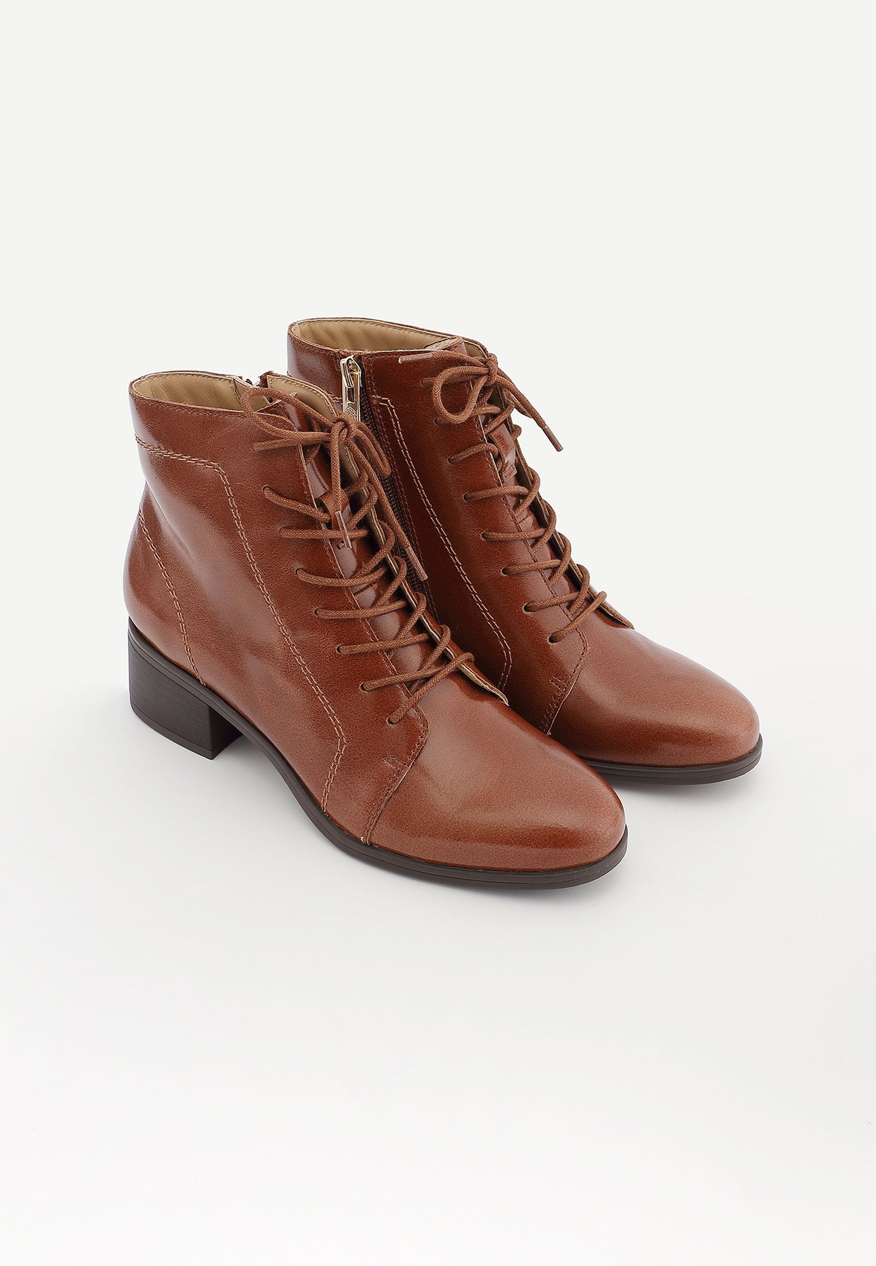 BOTTINES MERYN - COGNAC