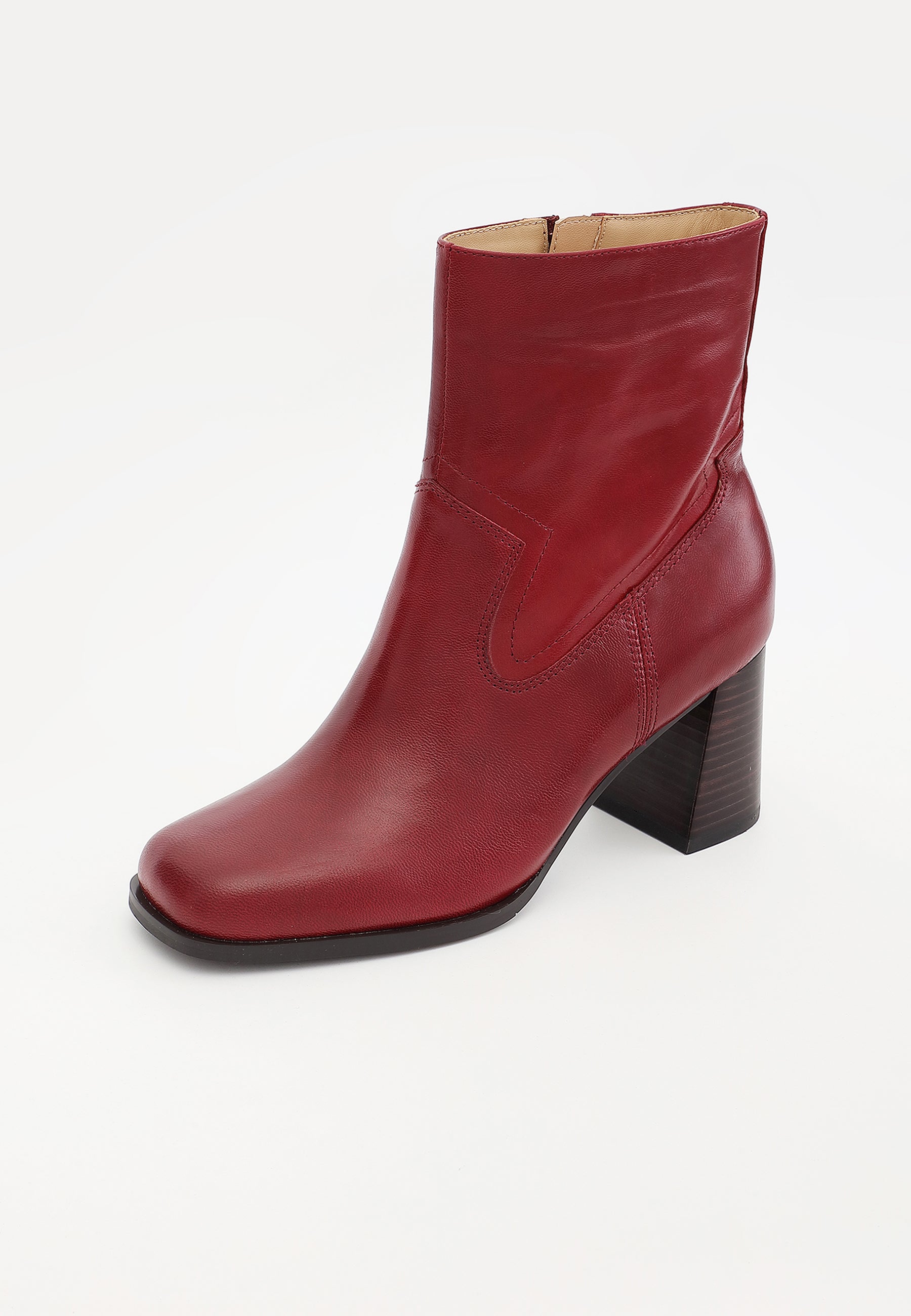 SABRINA ANKLE BOOTS - BURGUNDY