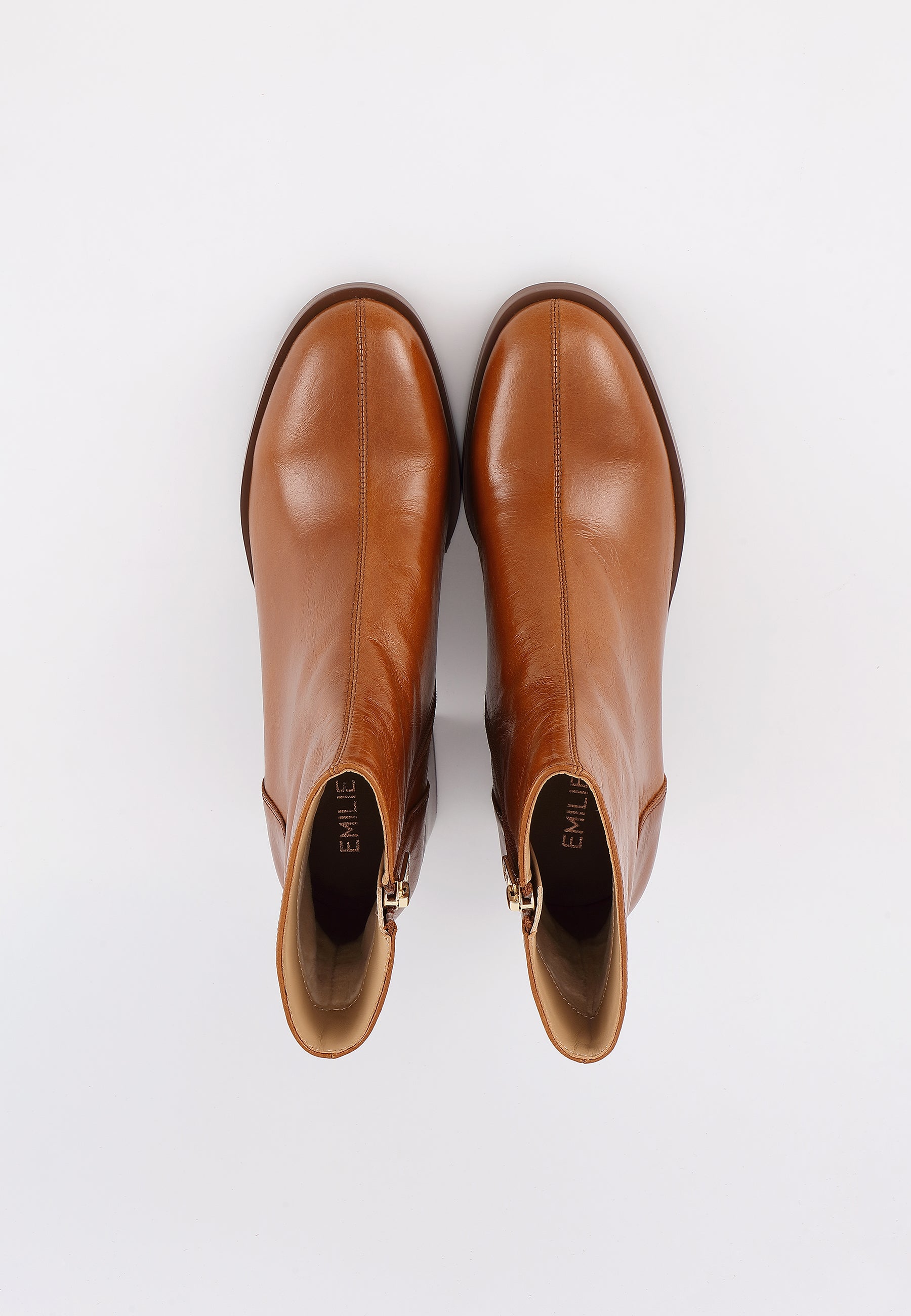 VICTORIA ANKLE BOOTS - CAMEL