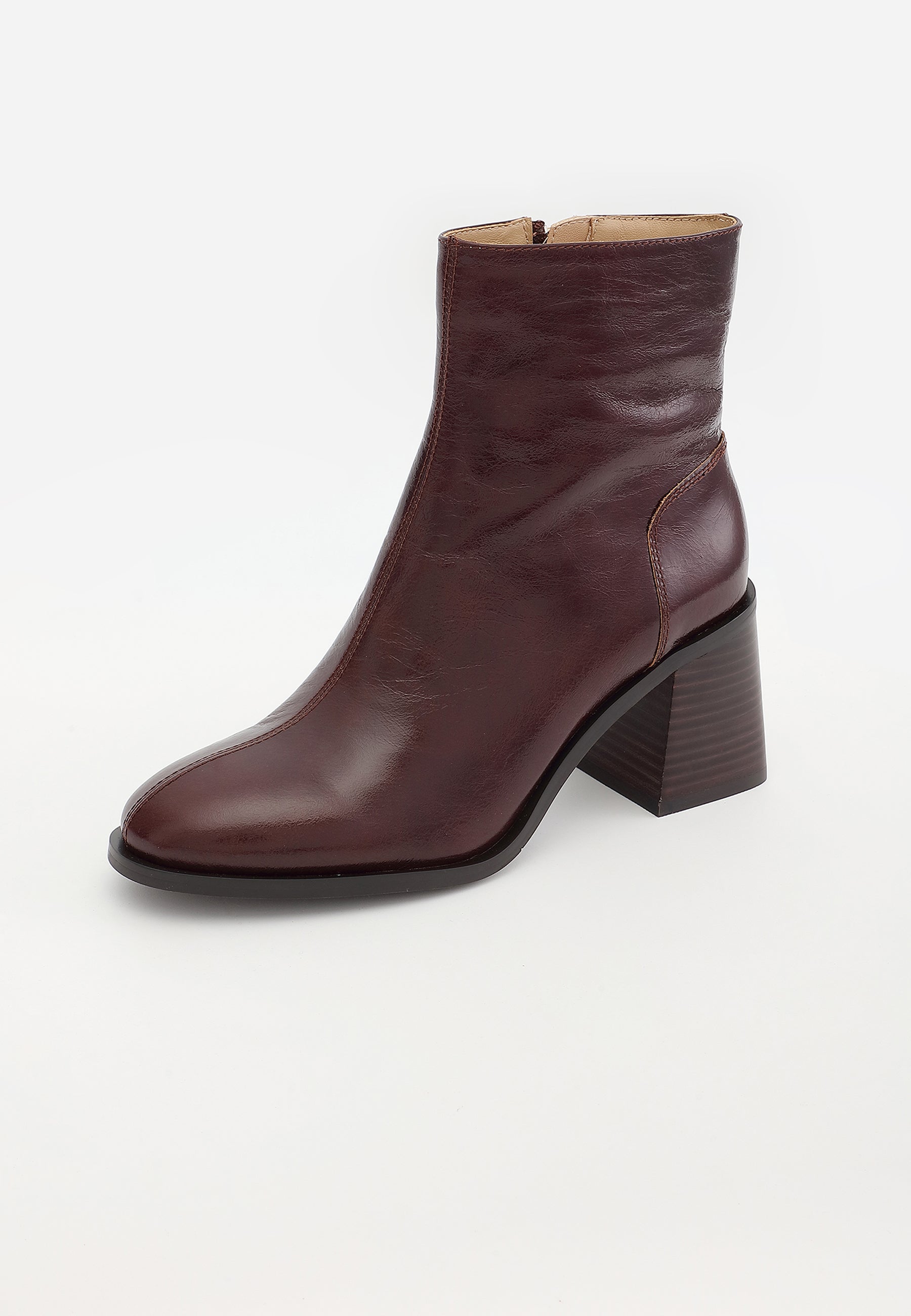 VICTORIA ANKLE BOOTS - BROWN