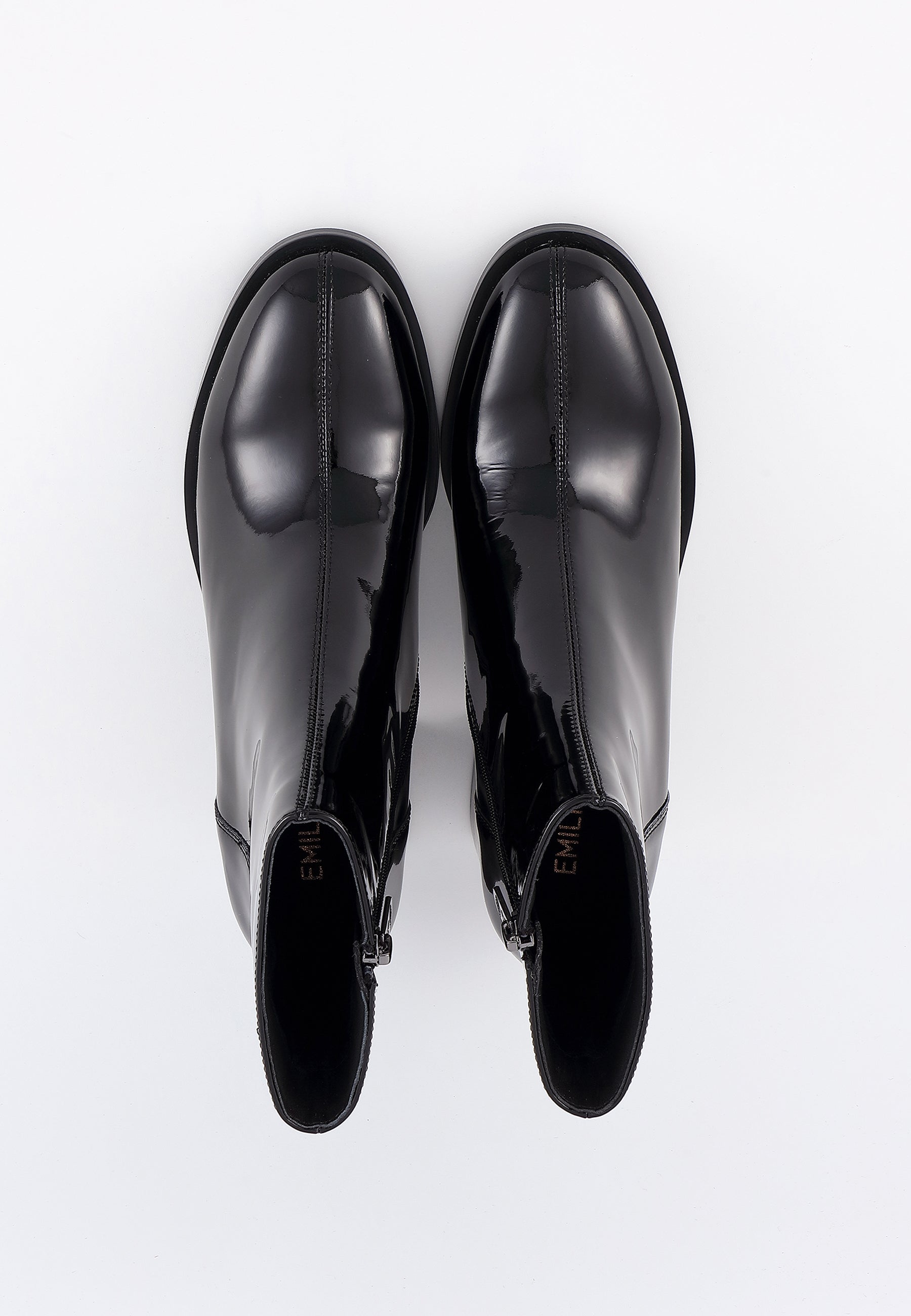 BOTTINES VICTORIA - NOIR VERNIS