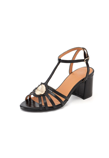 CALLISTA - Sandales à Talons avec coquillage Noir