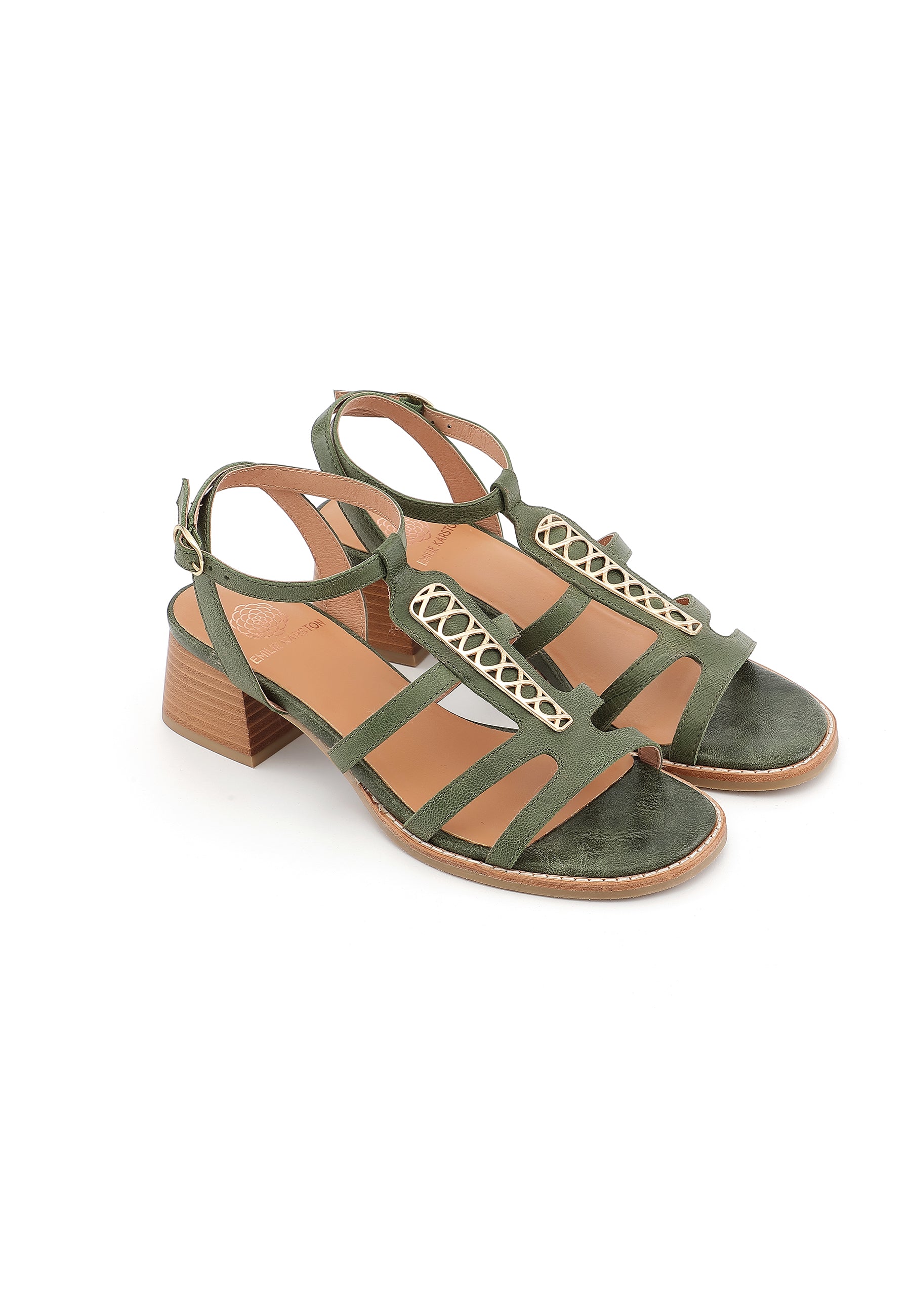 CATALINA - Sandales à talons élégantes Vert