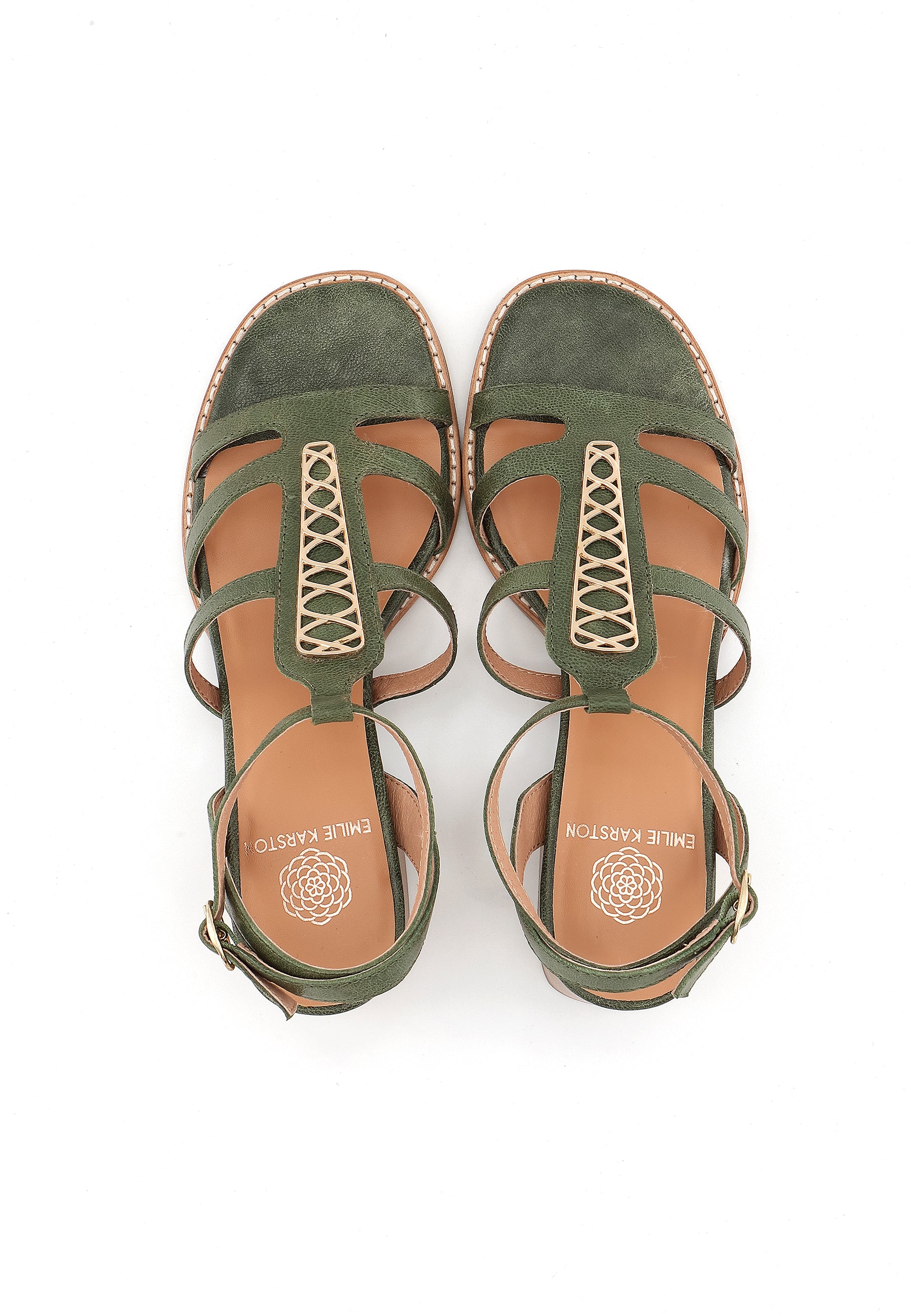 CATALINA - Sandales à talons élégantes Vert