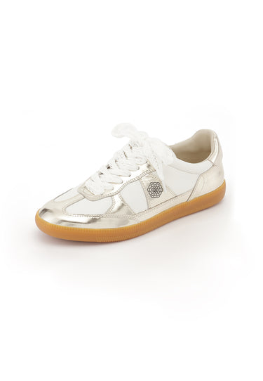 CHERRY - Baskets en cuir Argent