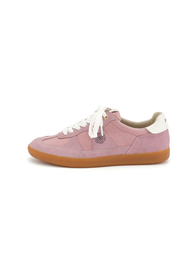 CHERRY - Baskets en cuir Rose/Parme