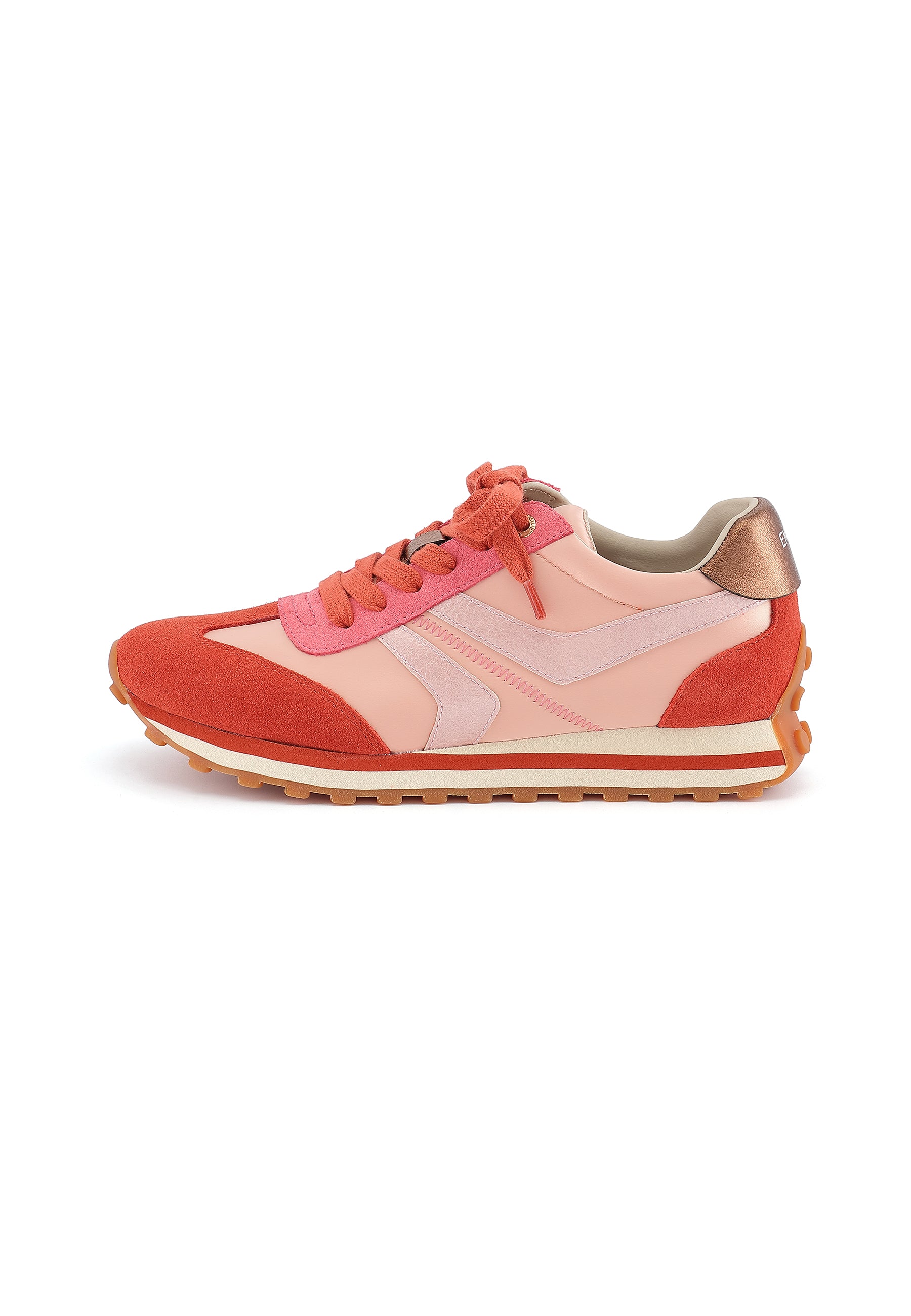 CORINNE - Baskets en cuir Brique