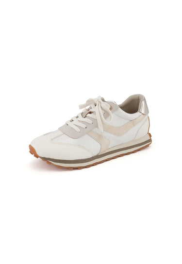 CORINNE - Baskets en cuir Crème