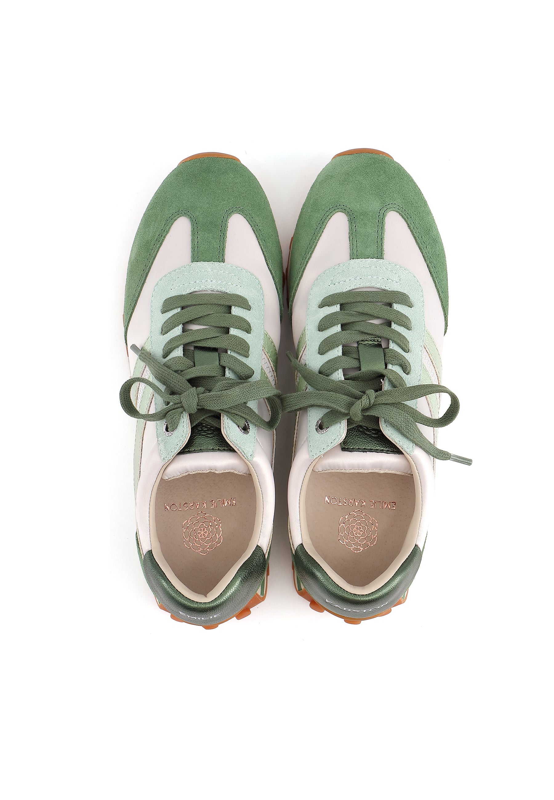 CORINNE - Baskets en cuir Vert