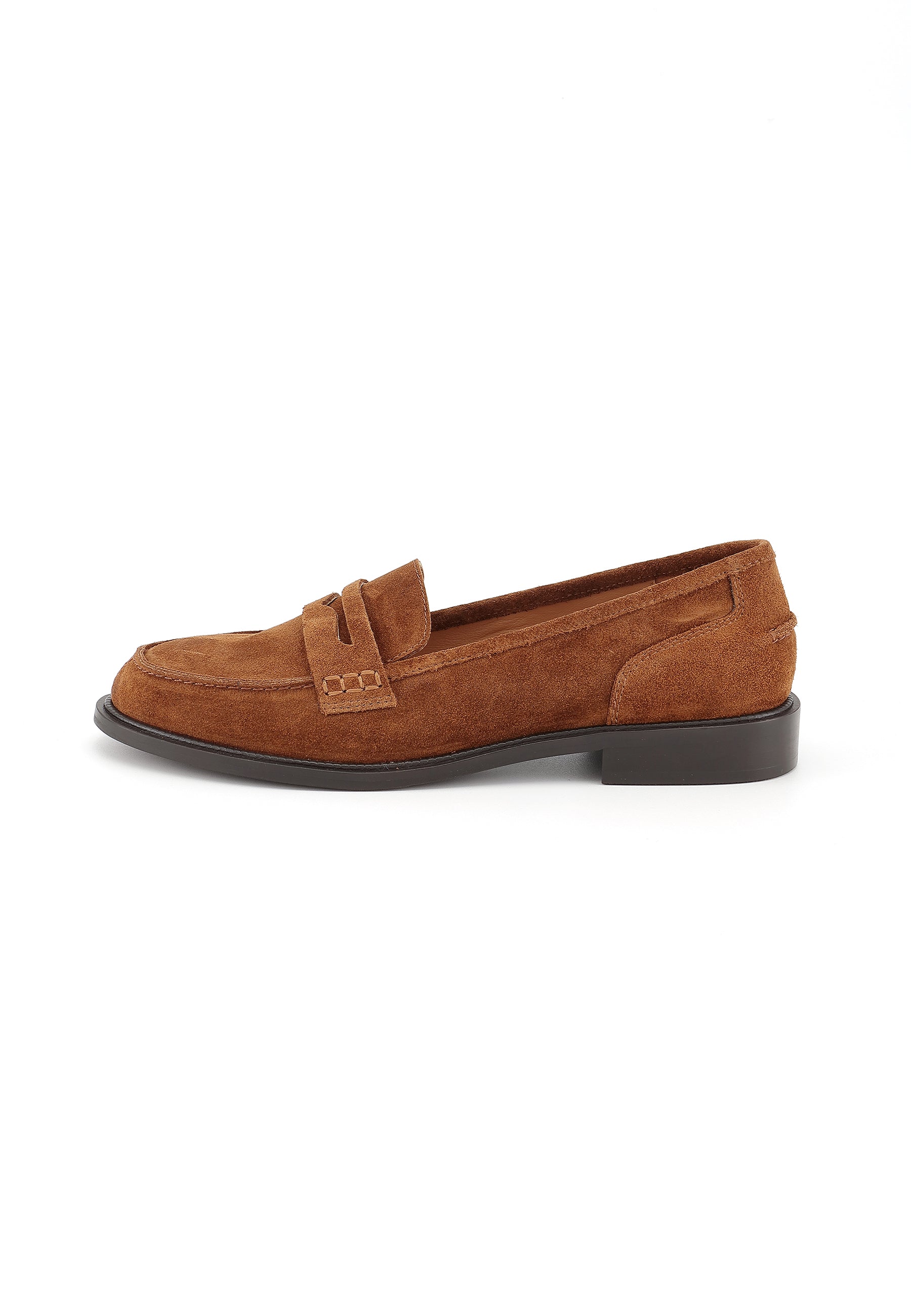 IXIA - Mocassins en cuir Marron/Cognac