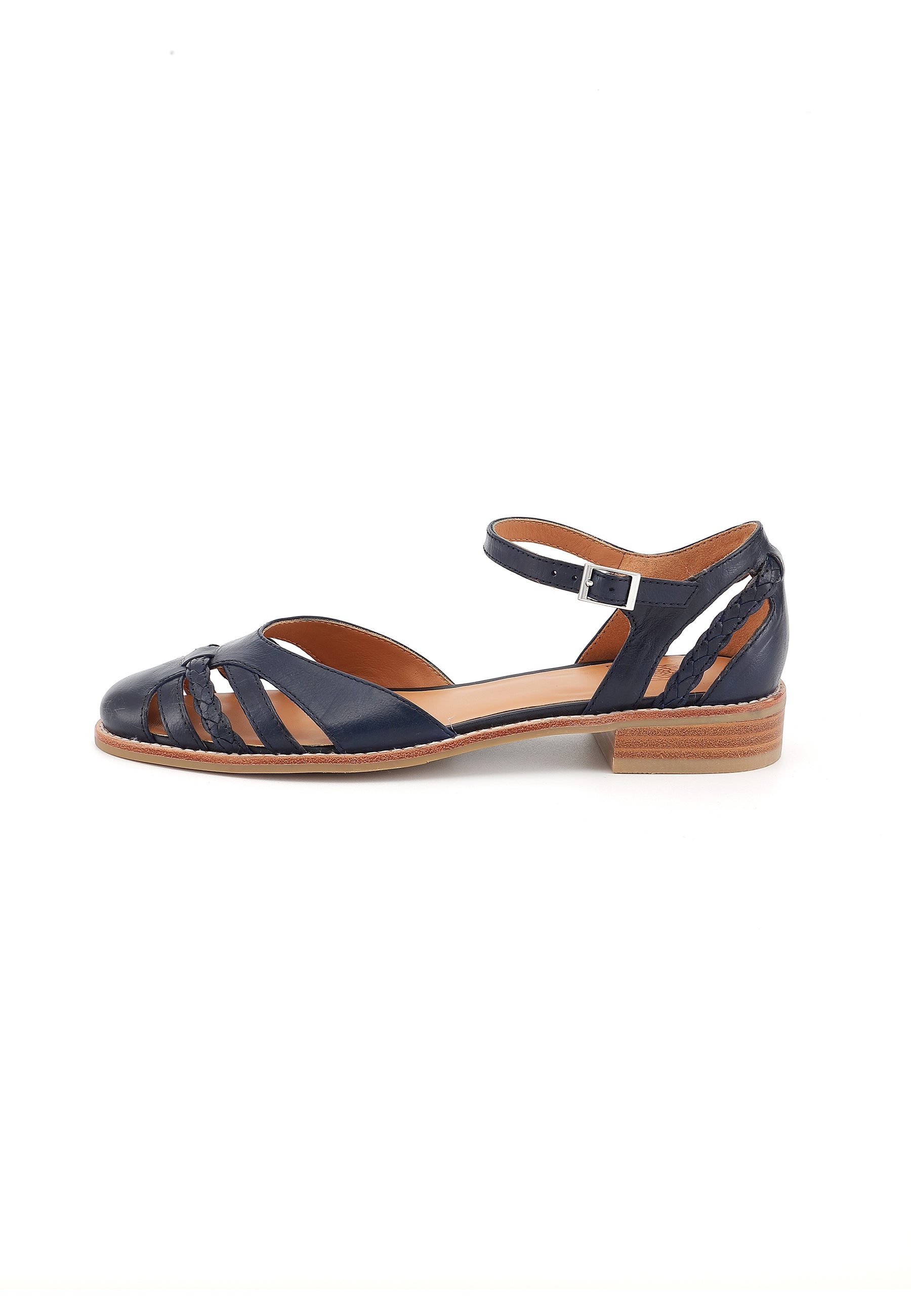 JINETTE - Sandales en cuir Marine