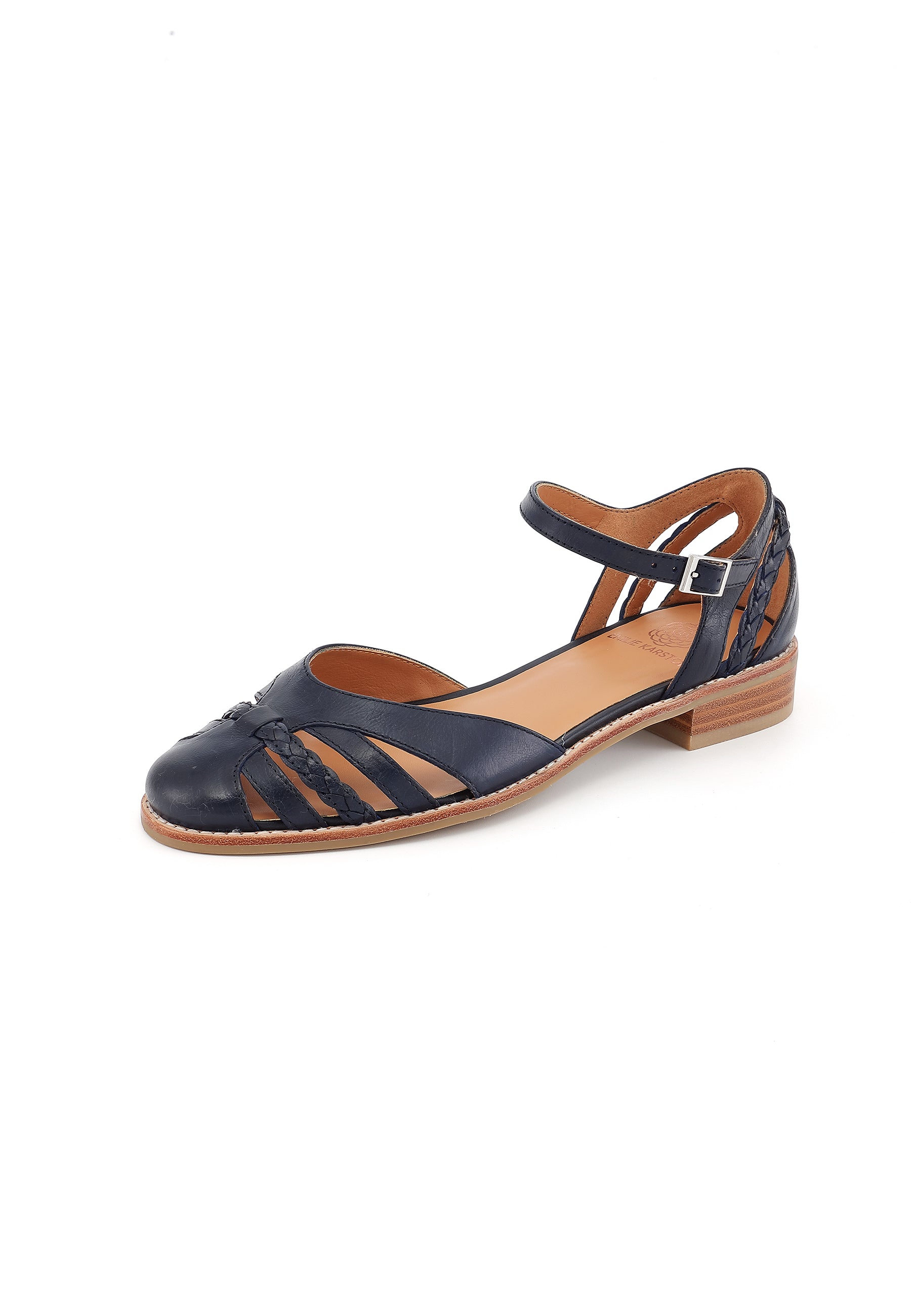 JINETTE - Sandales en cuir Marine