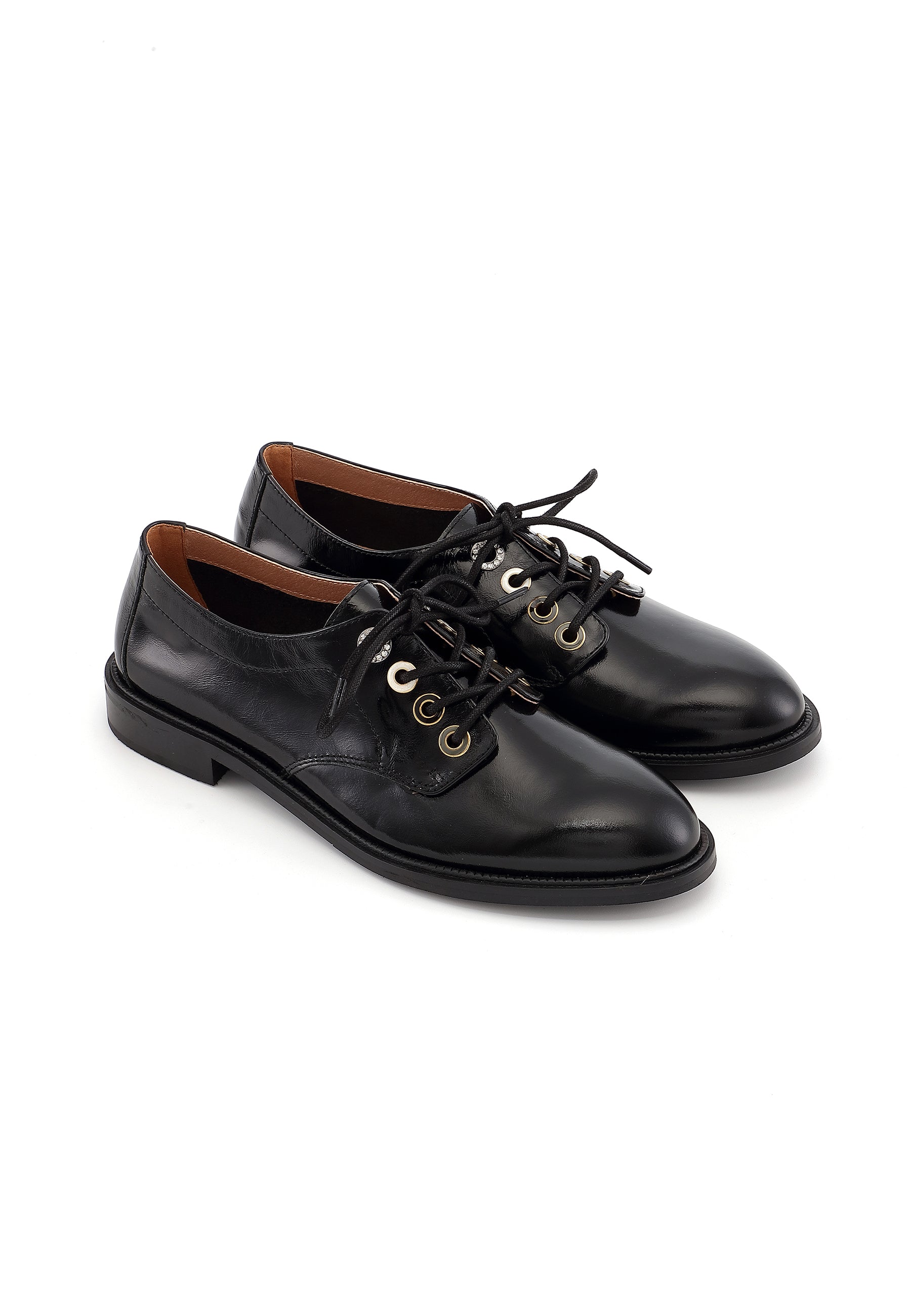 JULIANNE - Derbies Vernis Noir