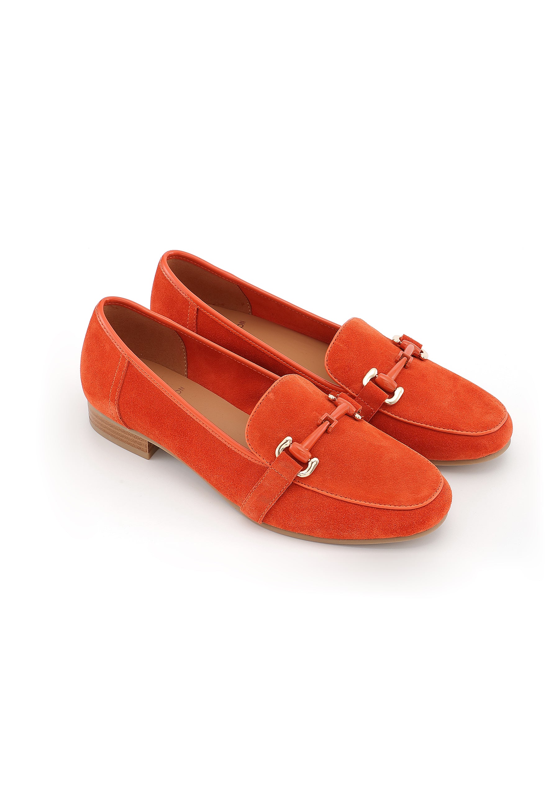 MARCIA - Mocassin en cuir Orange