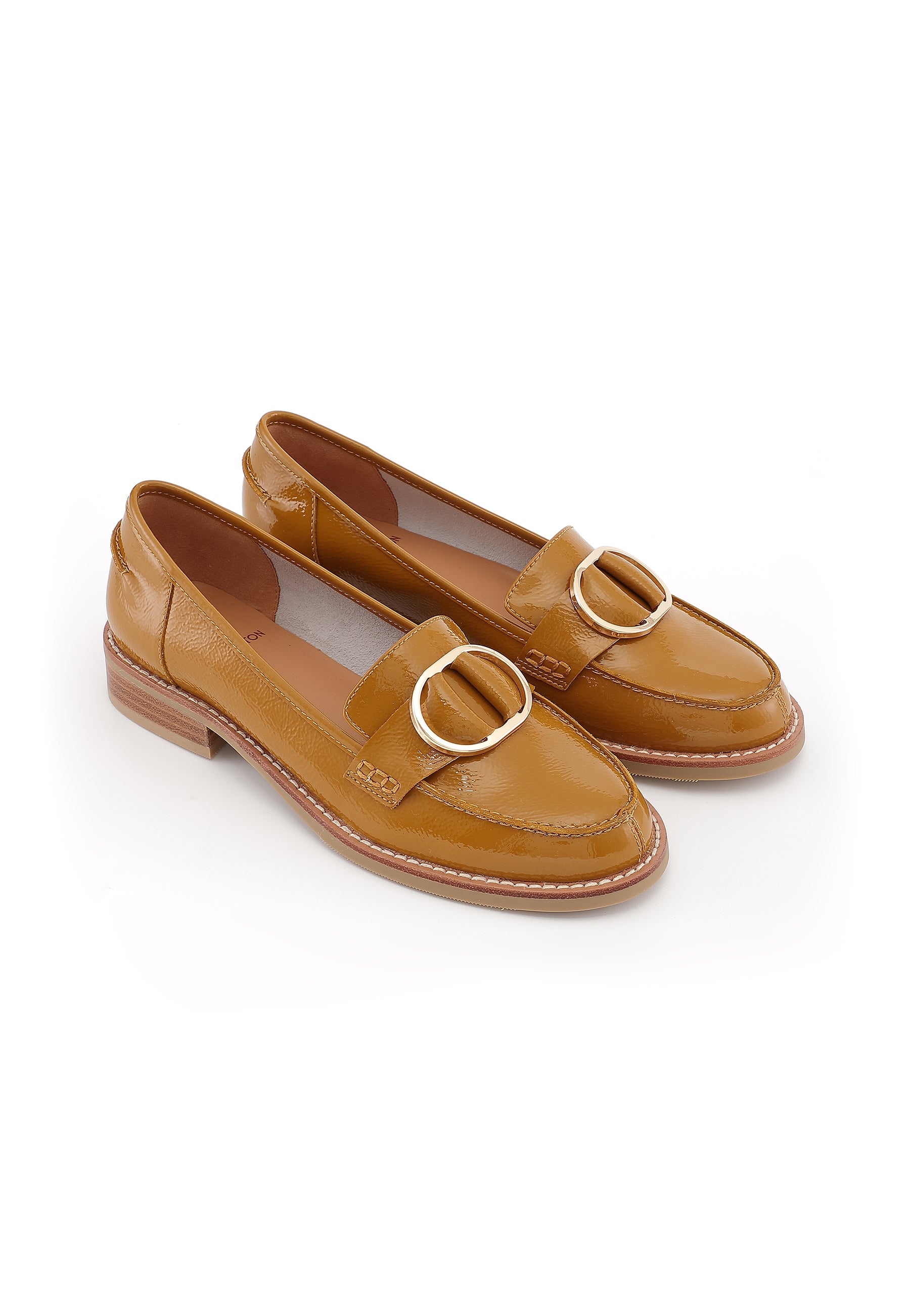 NORA - Mocassins en cuir Caramel