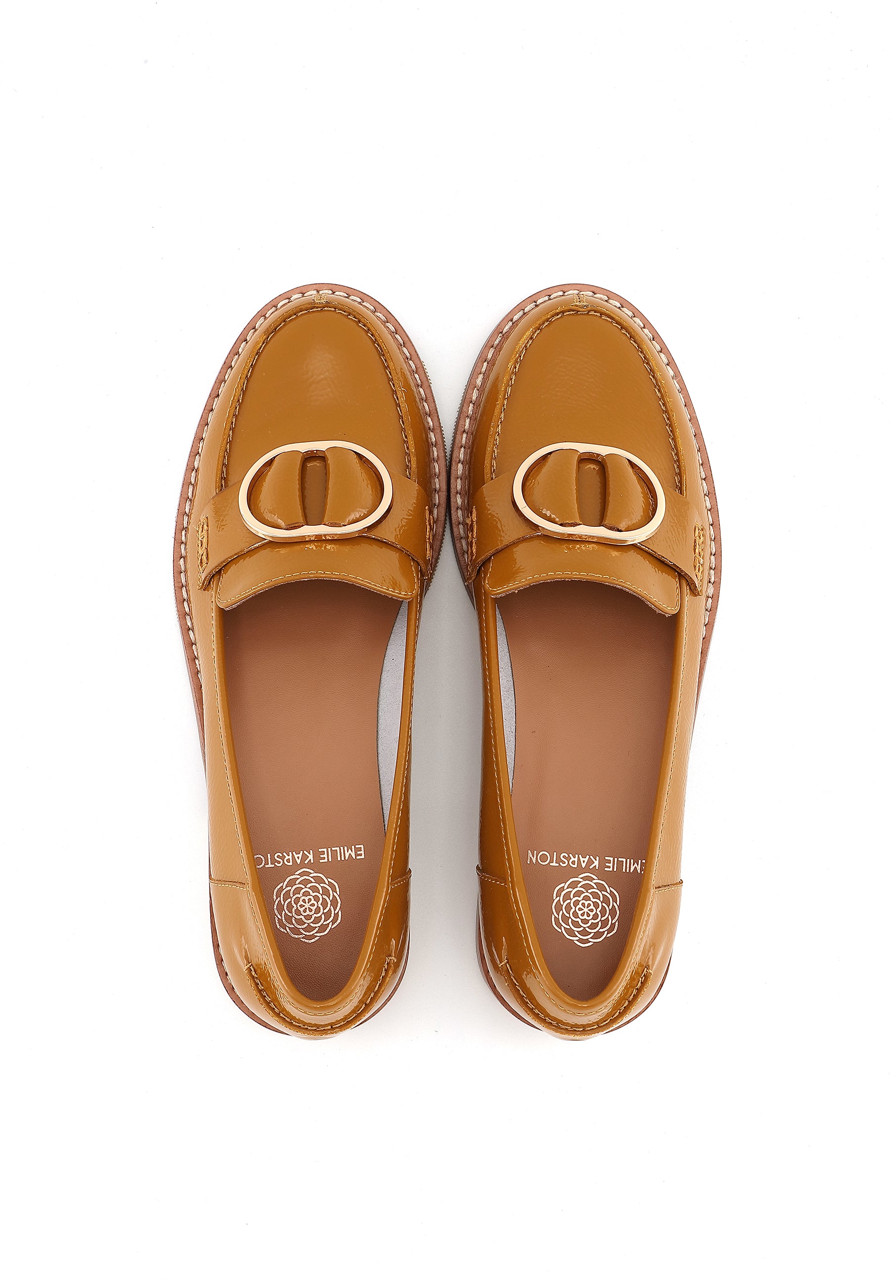 NORA - Mocassins en cuir Caramel