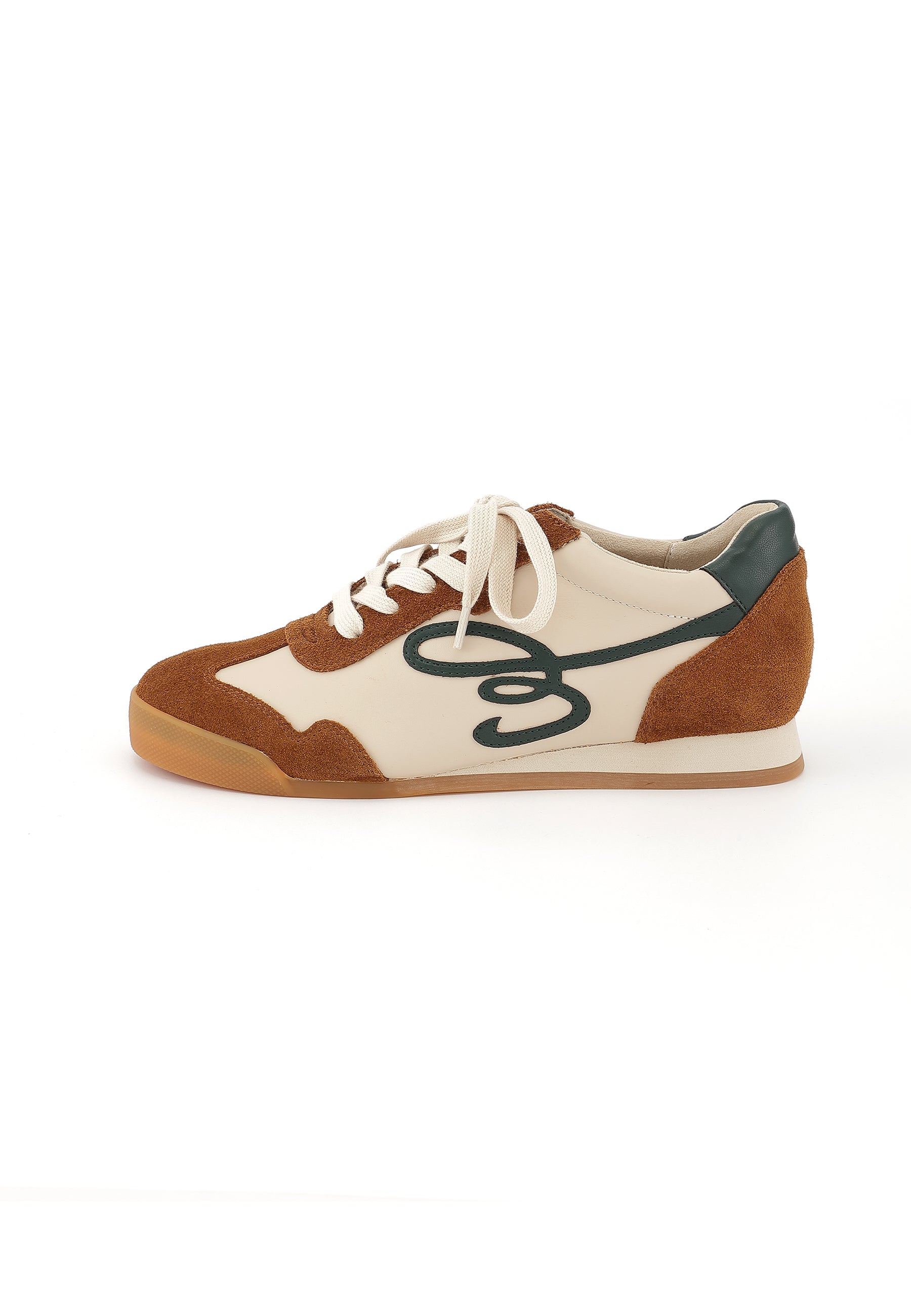 RAFAELLE - Baskets en cuir Camel