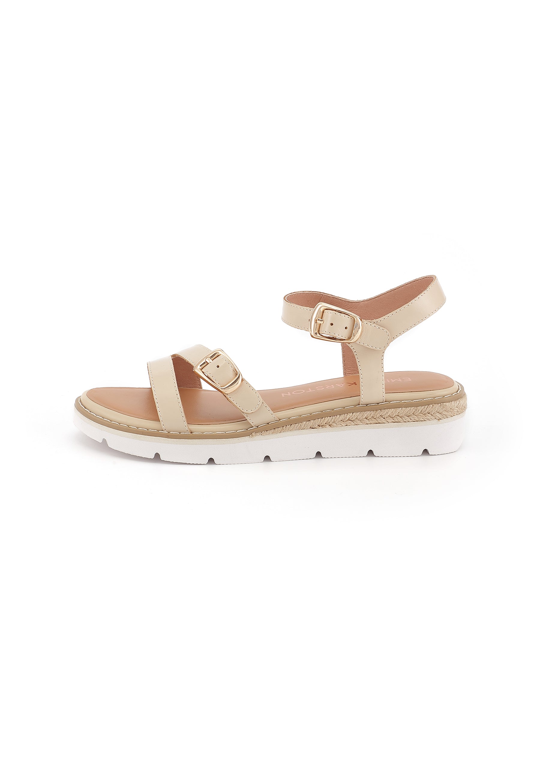 SIRA - Sandales Plateforme en Cuir Crème