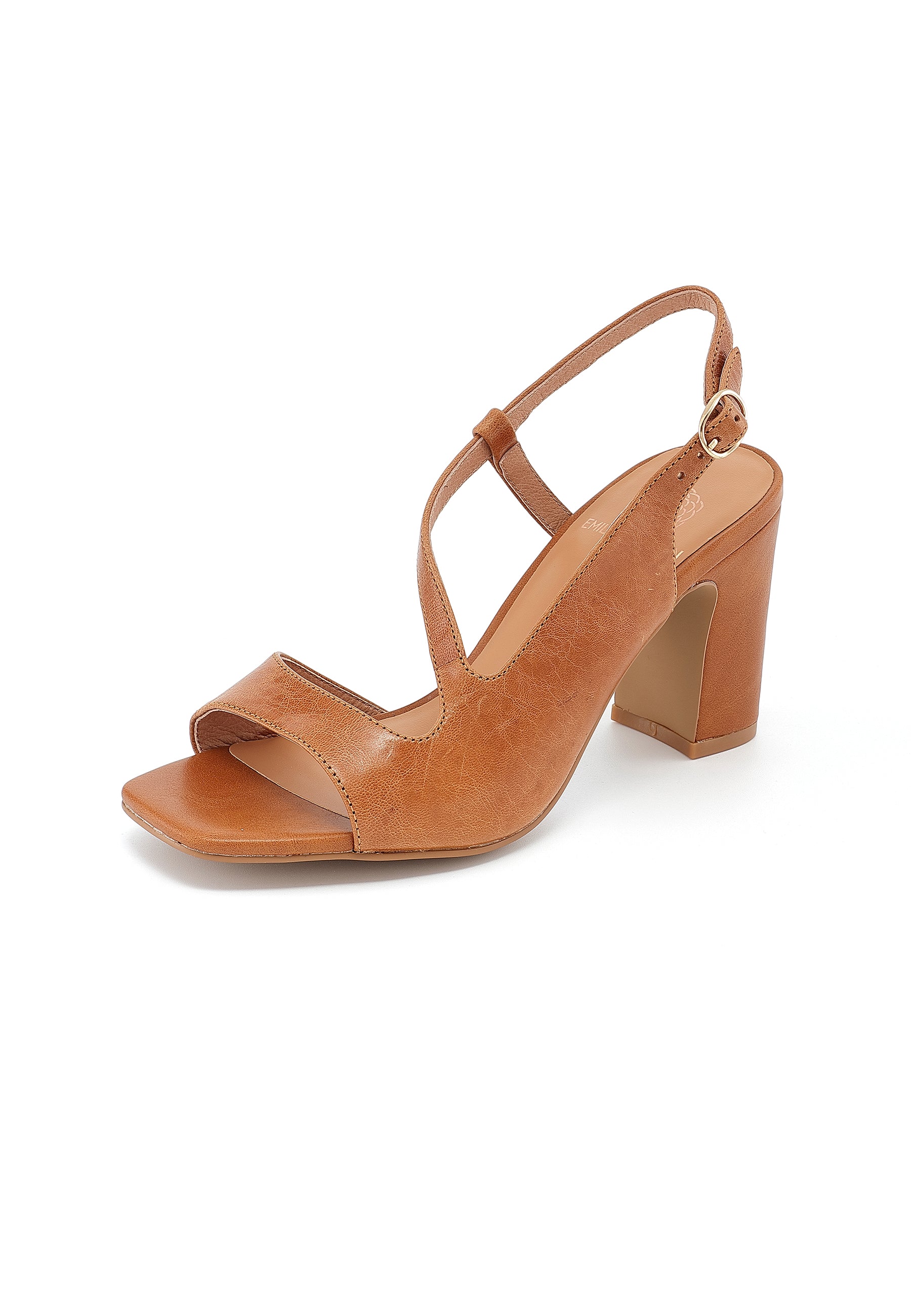 SUZANNA - Sandales à Talons en cuir Camel