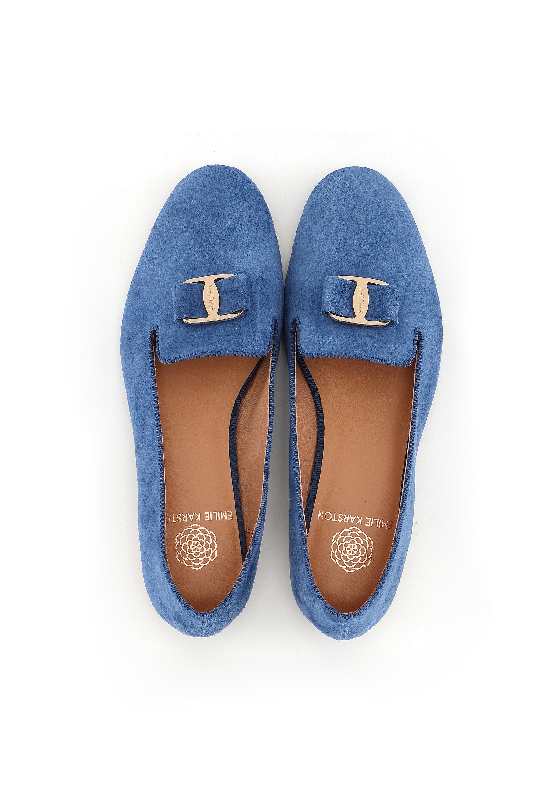 YUNI - Mocassins en cuir Bleu à boucle