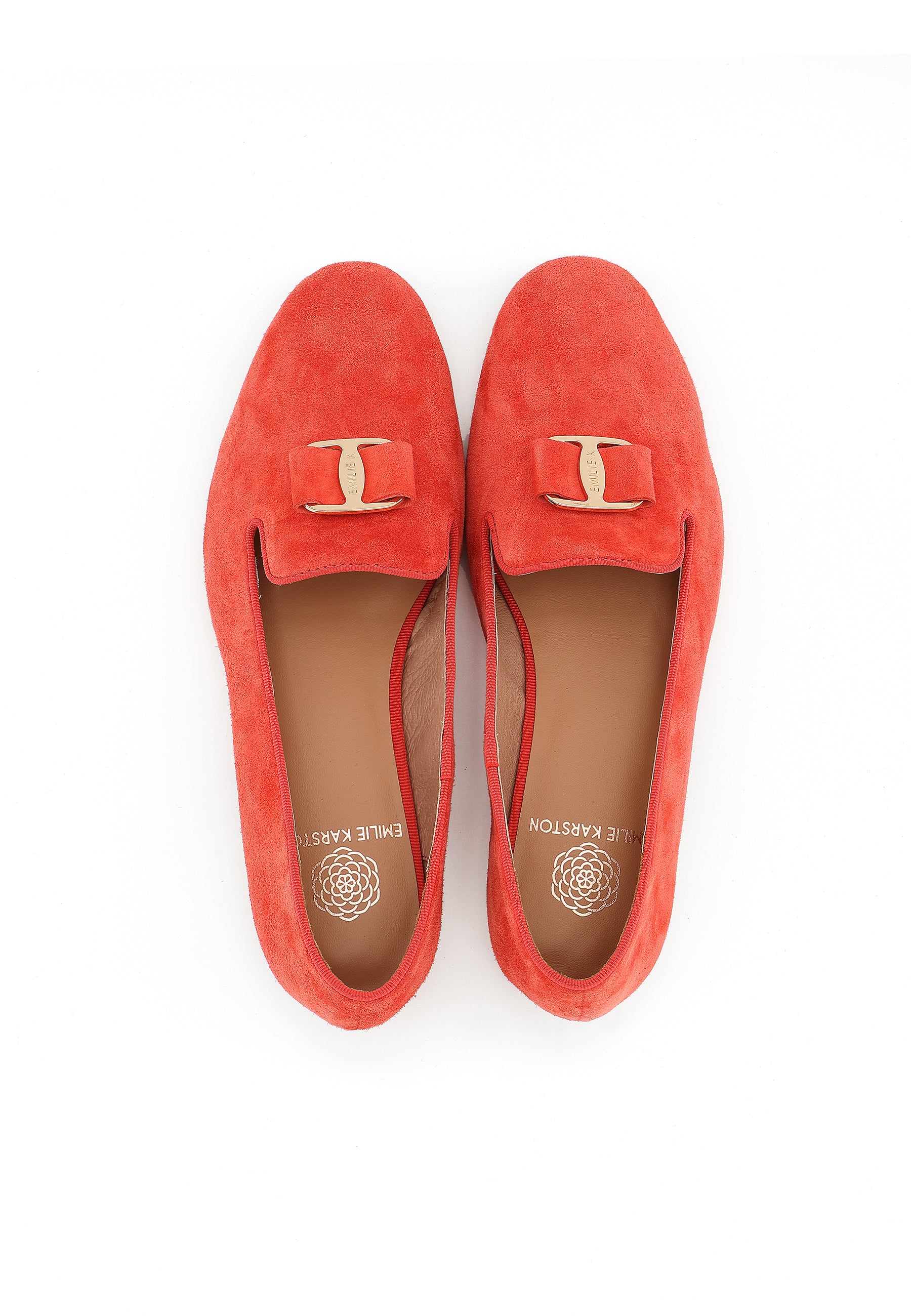 YUNI - Mocassins en cuir Corail à boucle