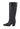 NAVARRO - Bottes à Talon en Cuir Façon Crocodile Noir