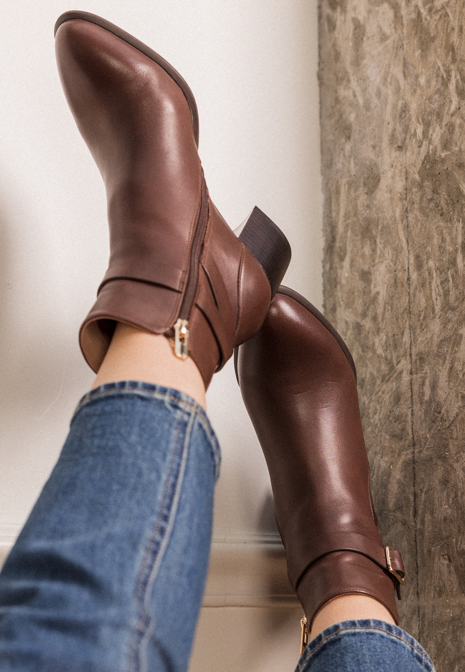 BOTTINES NEMA - Marron