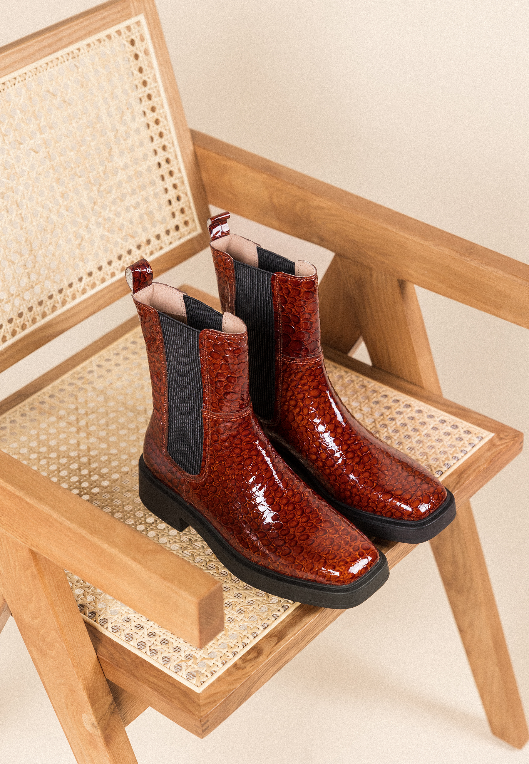 BOTTINES OPALE - Brick