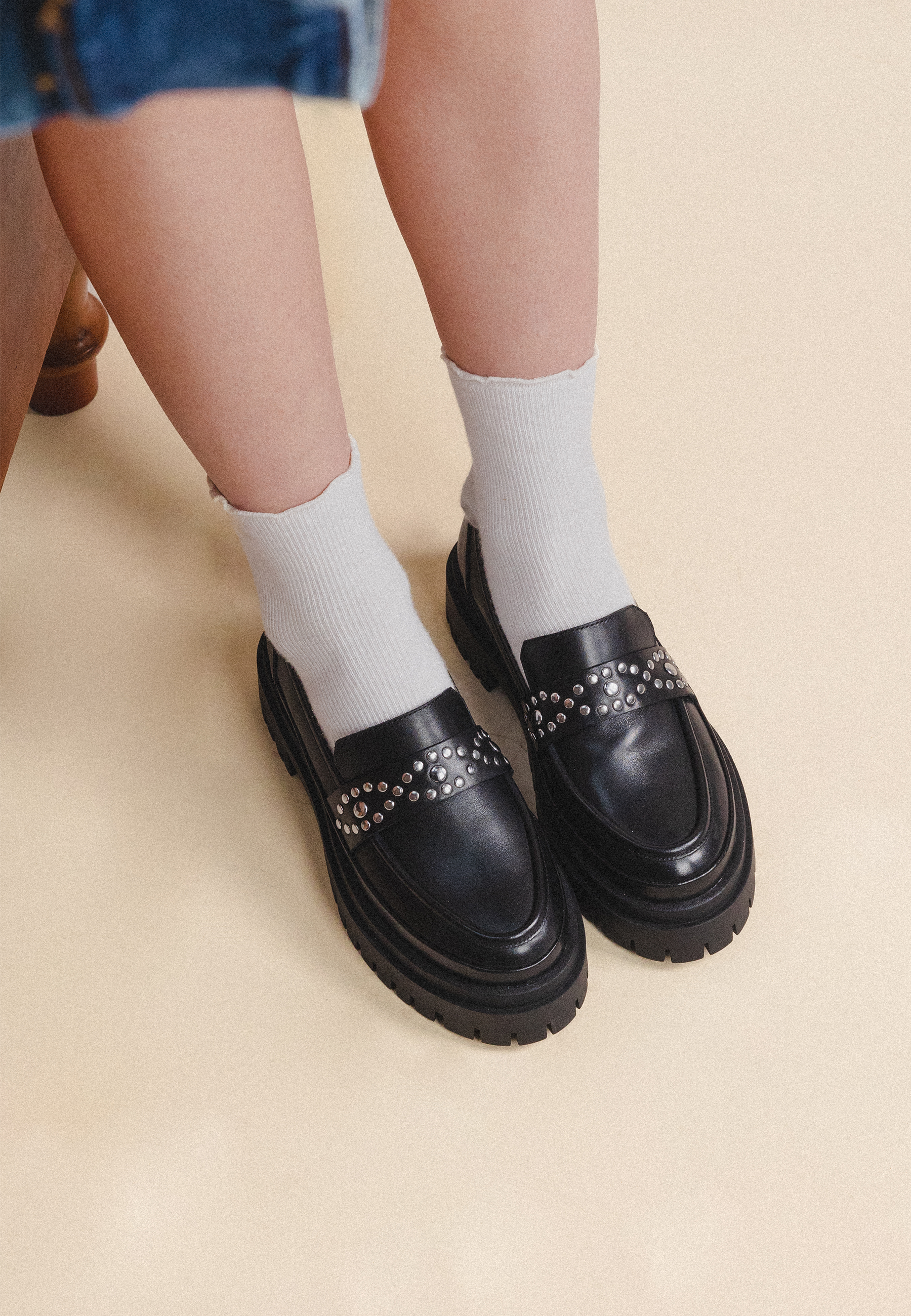 MOCASSINS ADAMAS - Noir Lisse