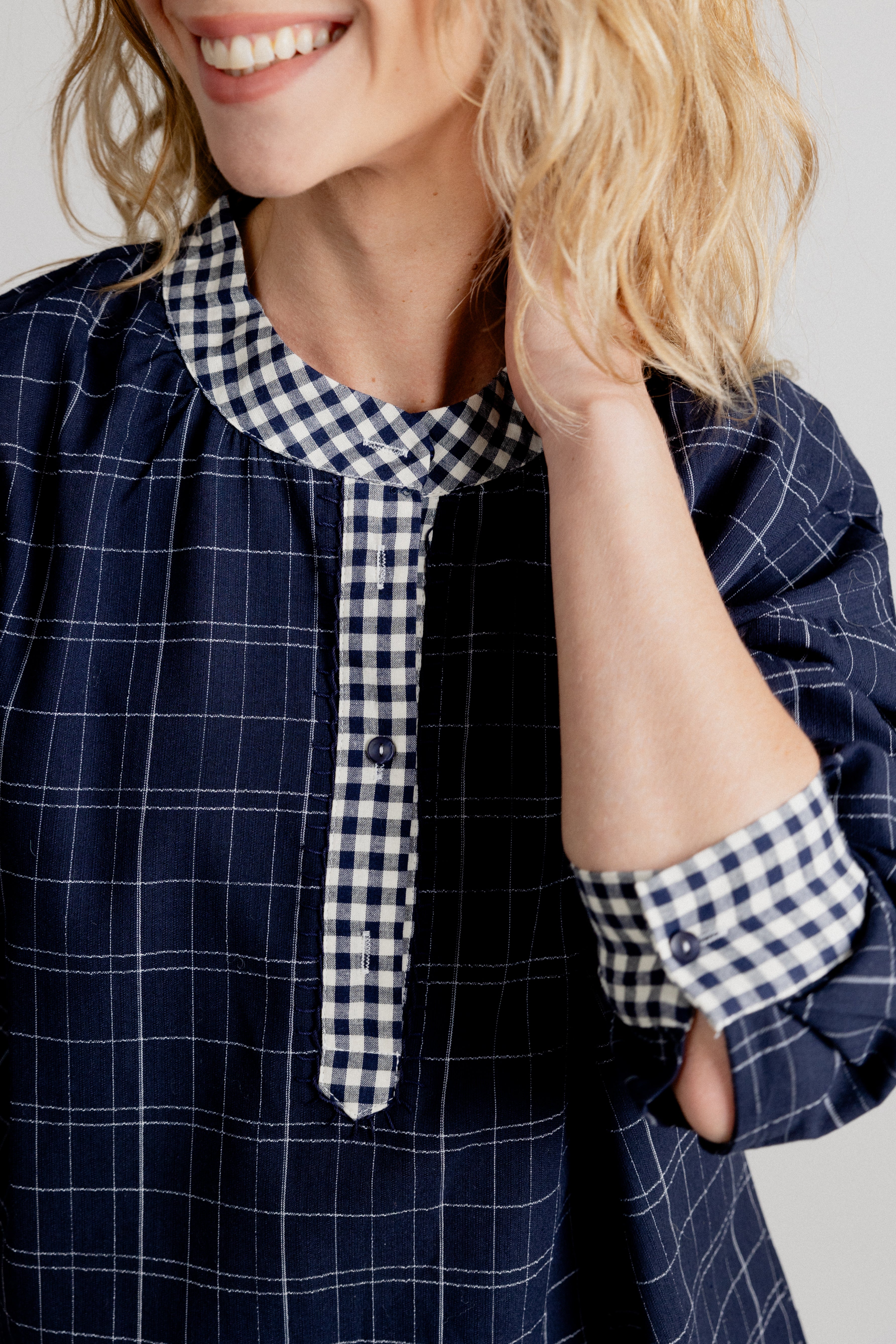 CHEMISE AGLAE - MARINE
