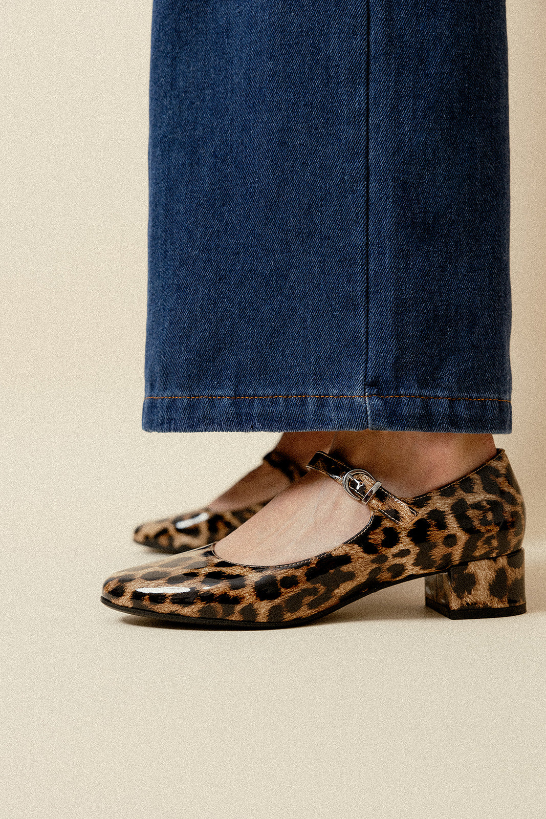 BALLERINES DORIE - LÉOPARD VERNIS