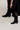 AJISAI - Bottines Santiags en Cuir Noir