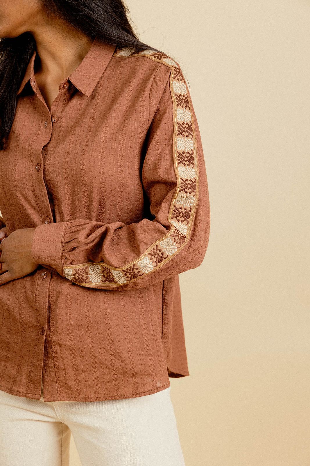 CHEMISE ADA - CAMEL