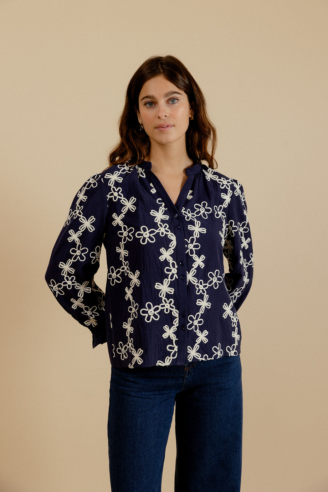 ARIANE SHIRT - NAVY