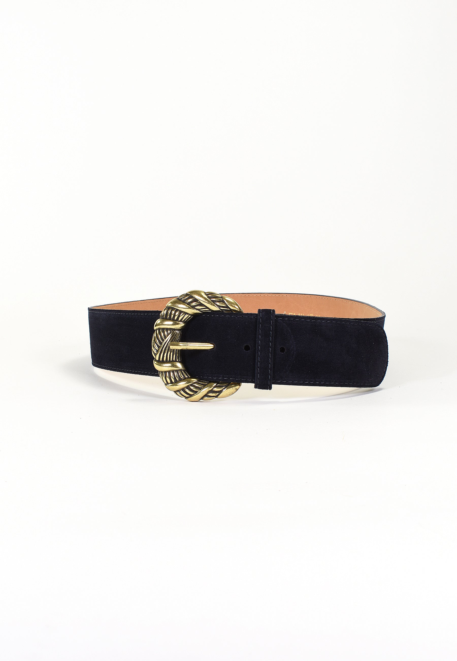 NÉORA- Ceinture Noire en Cuir Femme