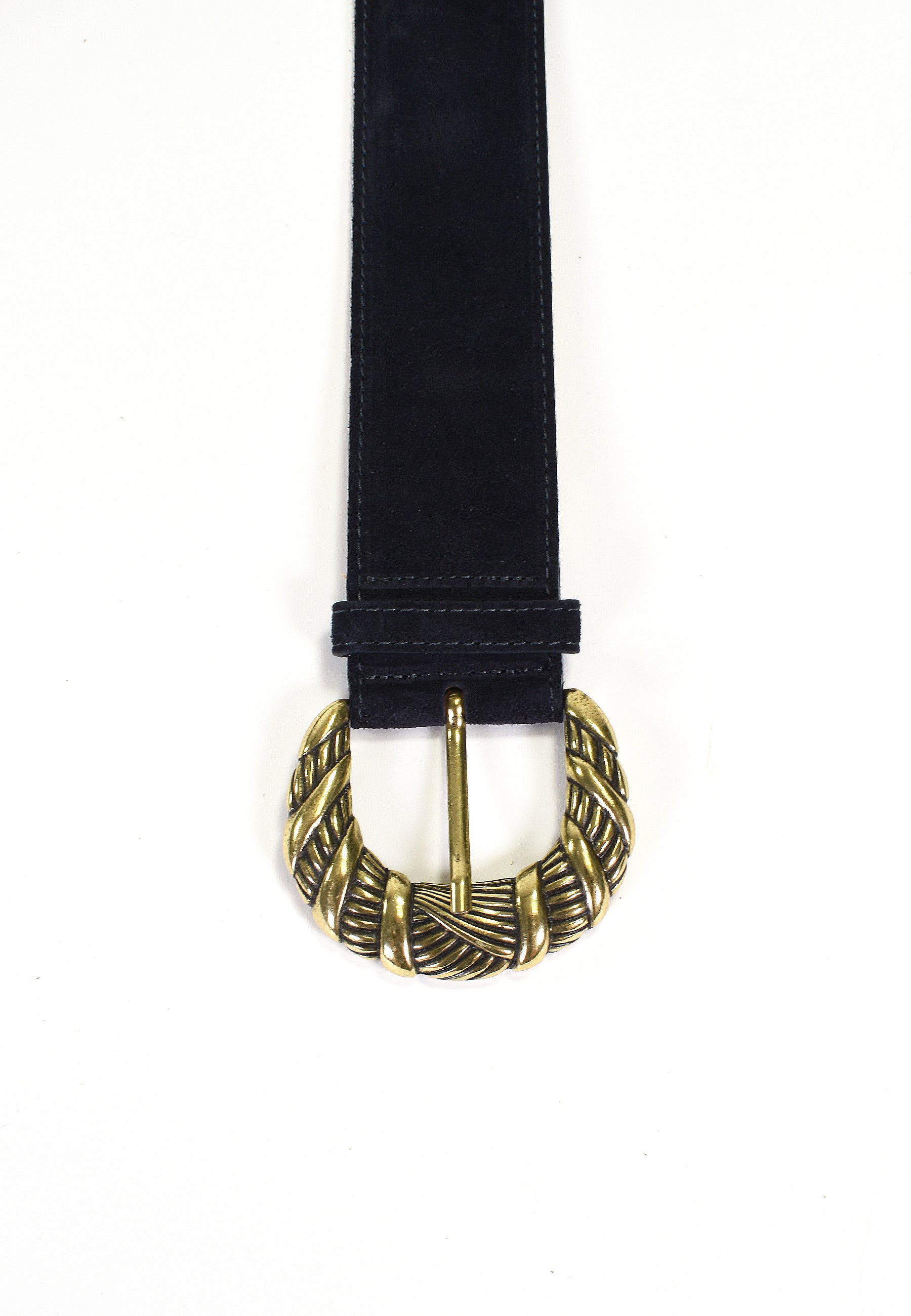 NÉORA- Ceinture Noire en Cuir Femme