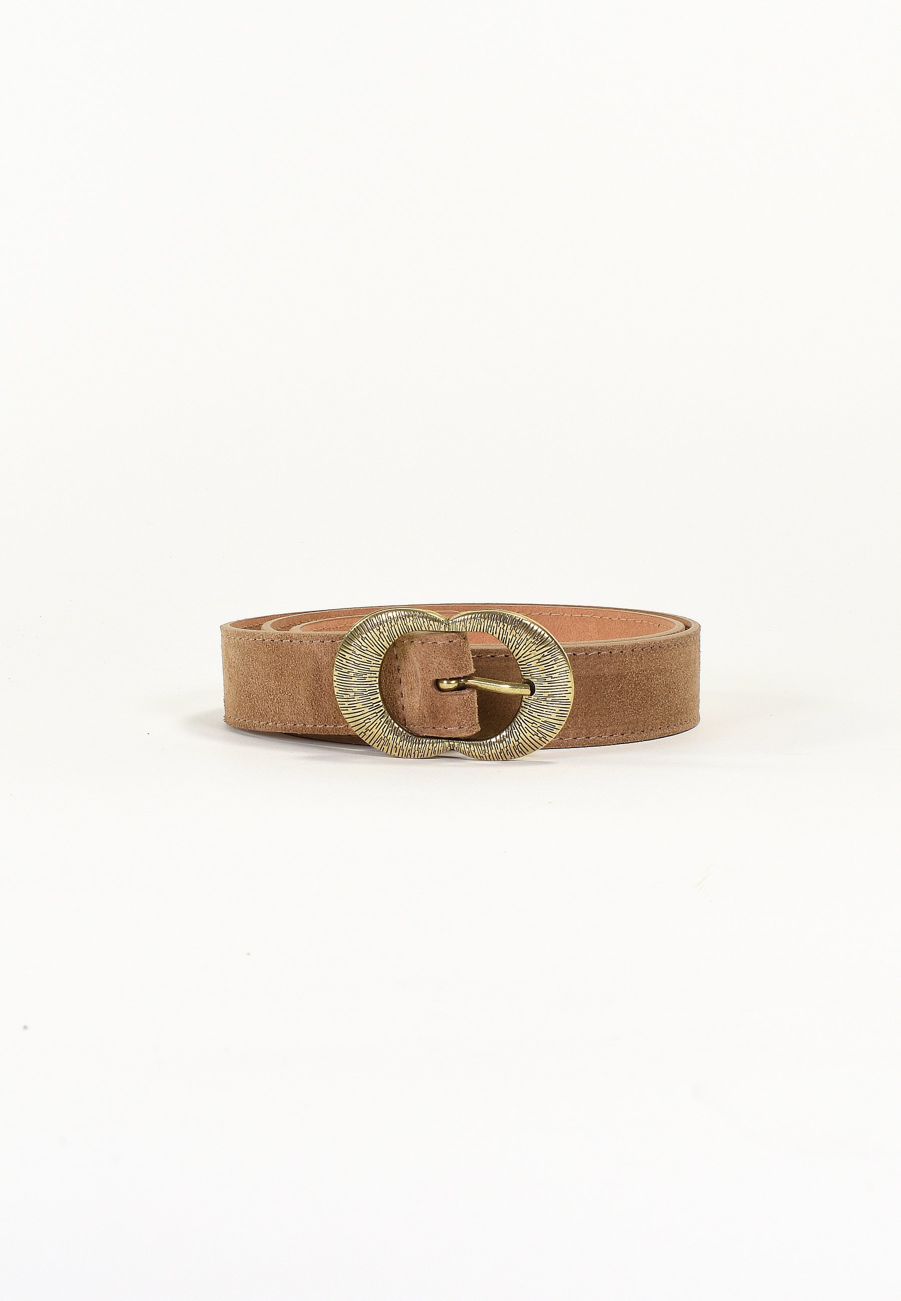 KALEA - Ceinture Beige en Cuir Femme