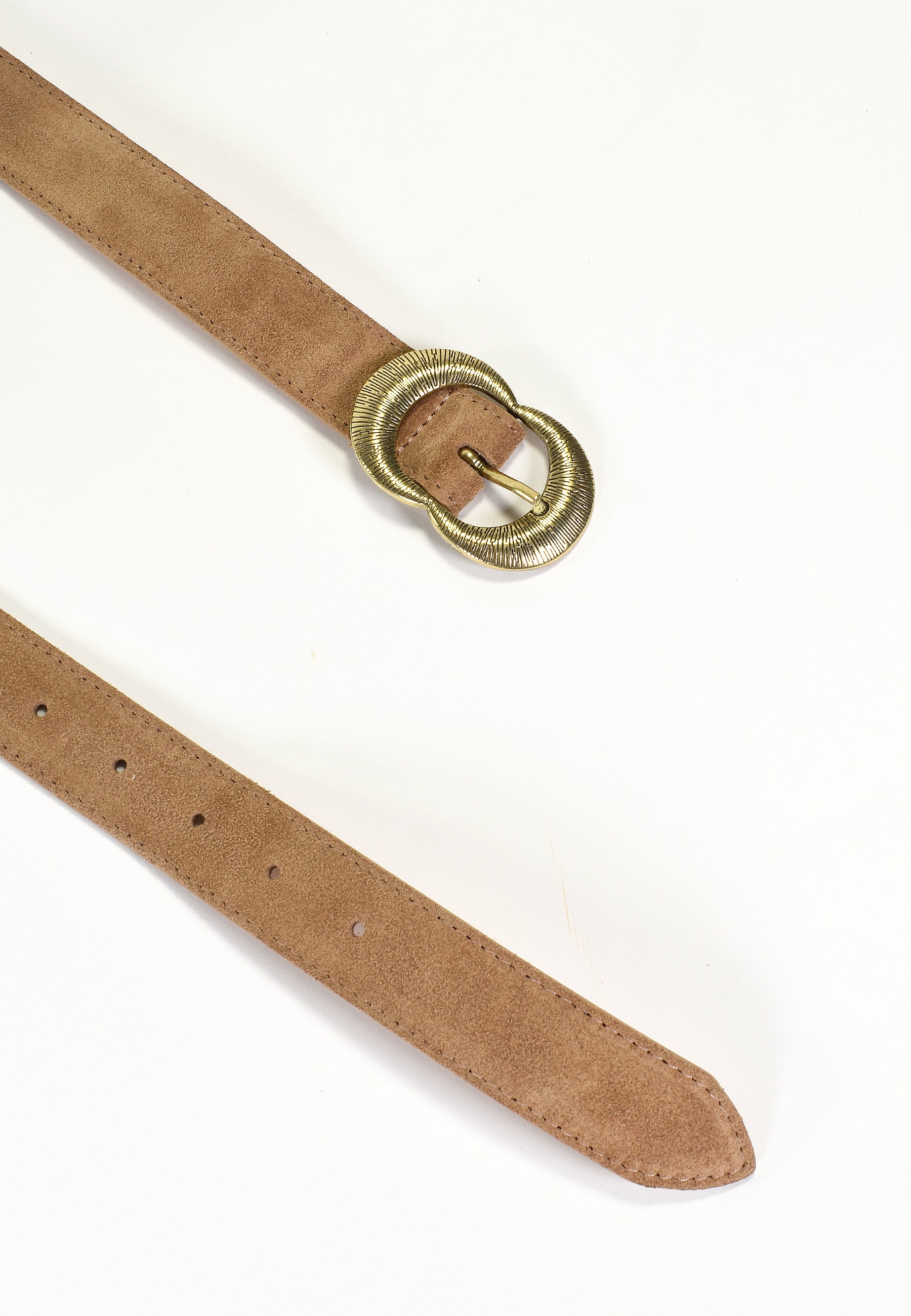 KALEA - Ceinture Beige en Cuir Femme