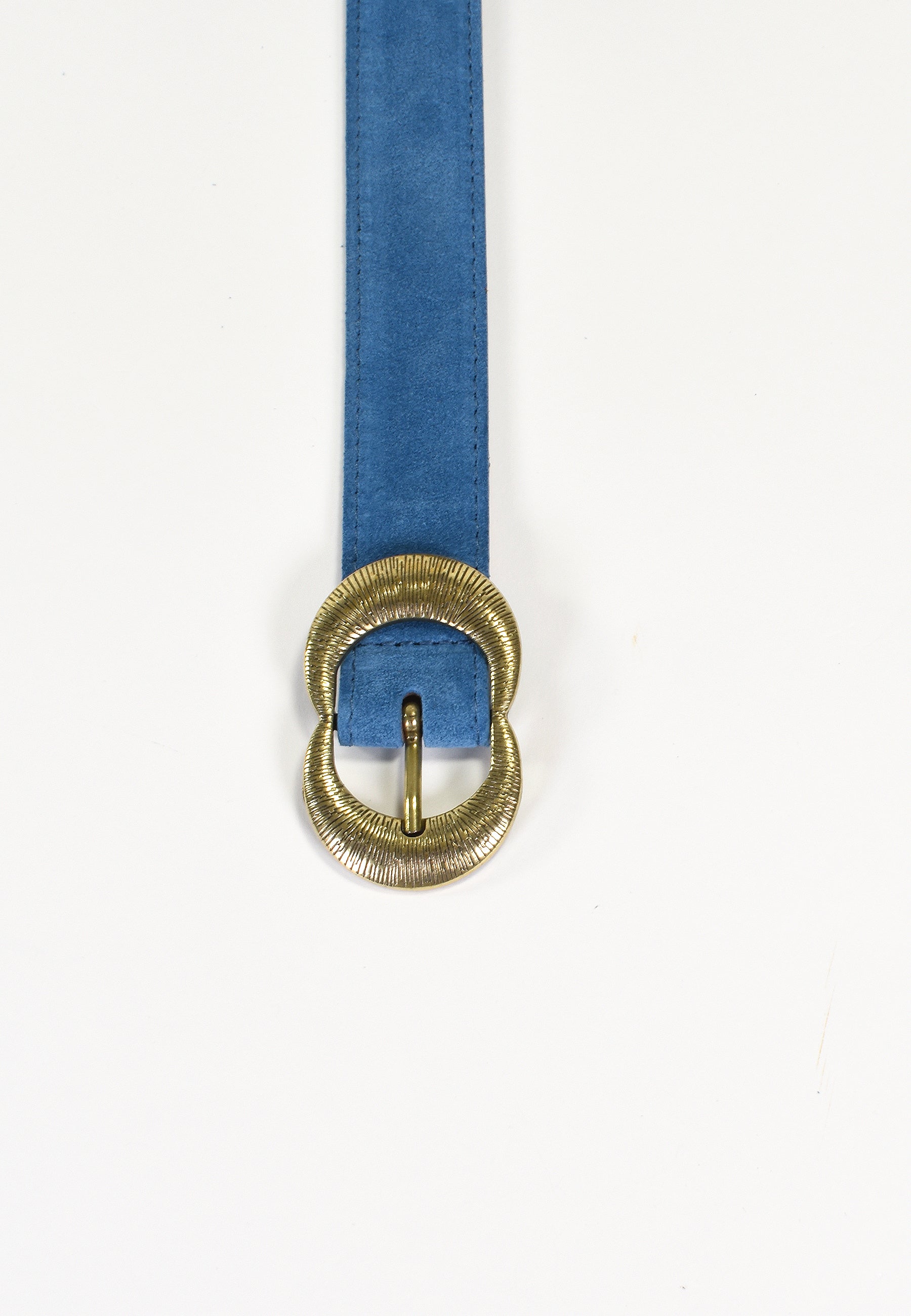 KALEA - Ceinture Bleue en Cuir Femme