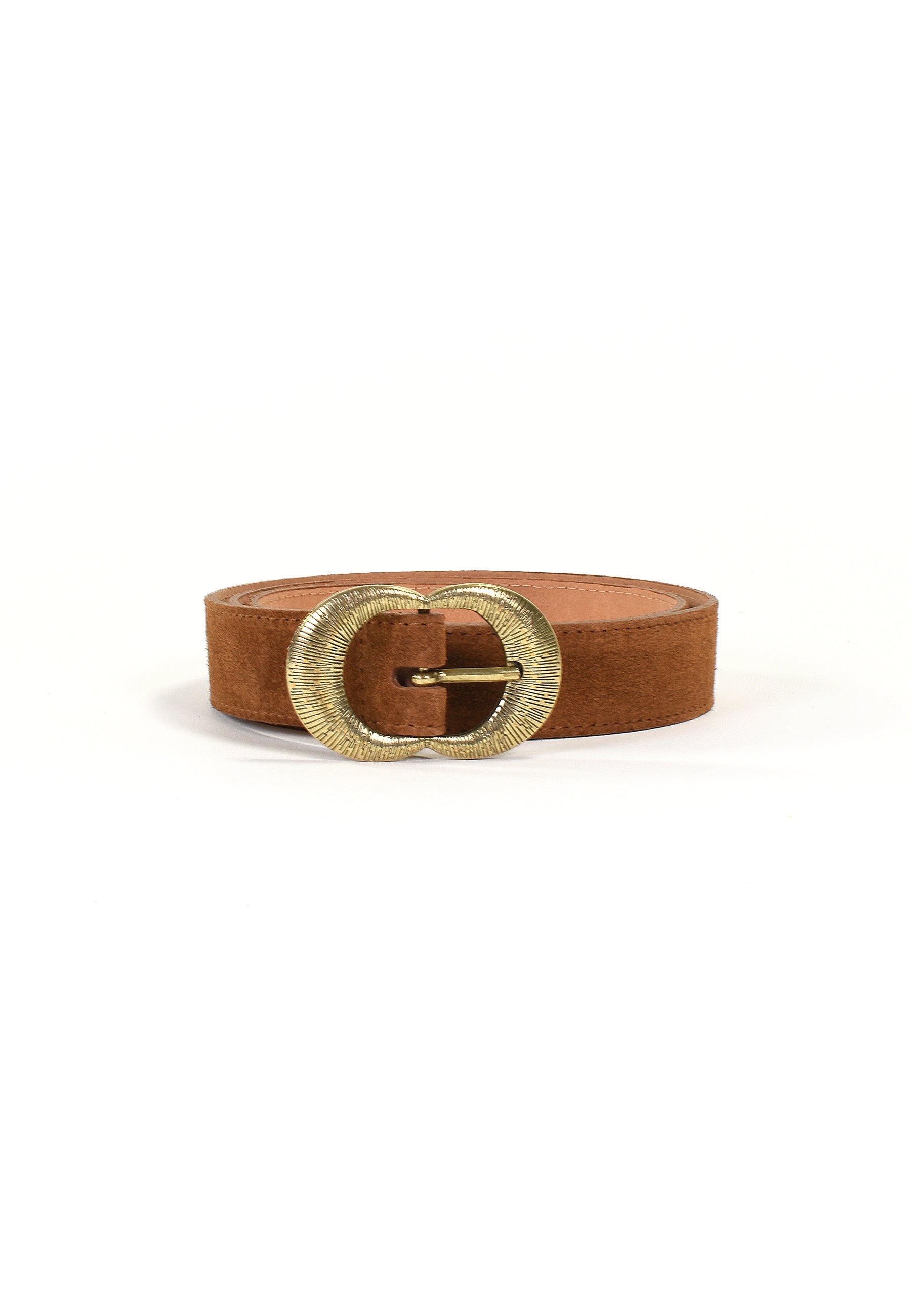 KALEA - Ceinture Camel en Cuir Femme