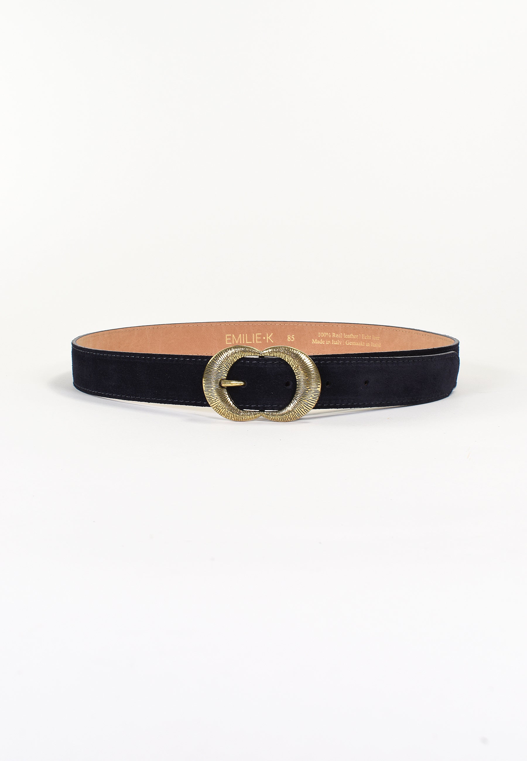 KALEA - Ceinture Noire en Cuir Femme