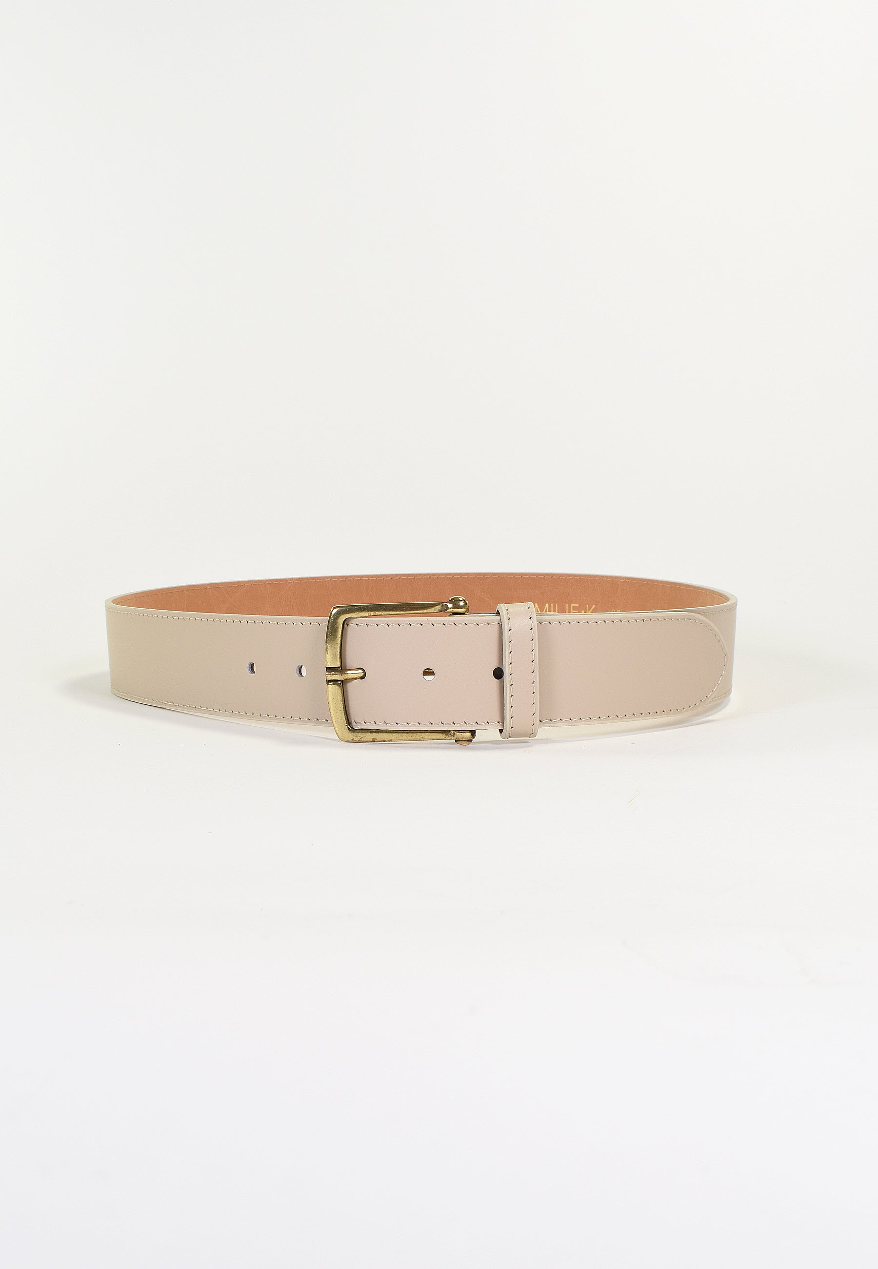 TESSIA - Ceinture Beige en Cuir Femme