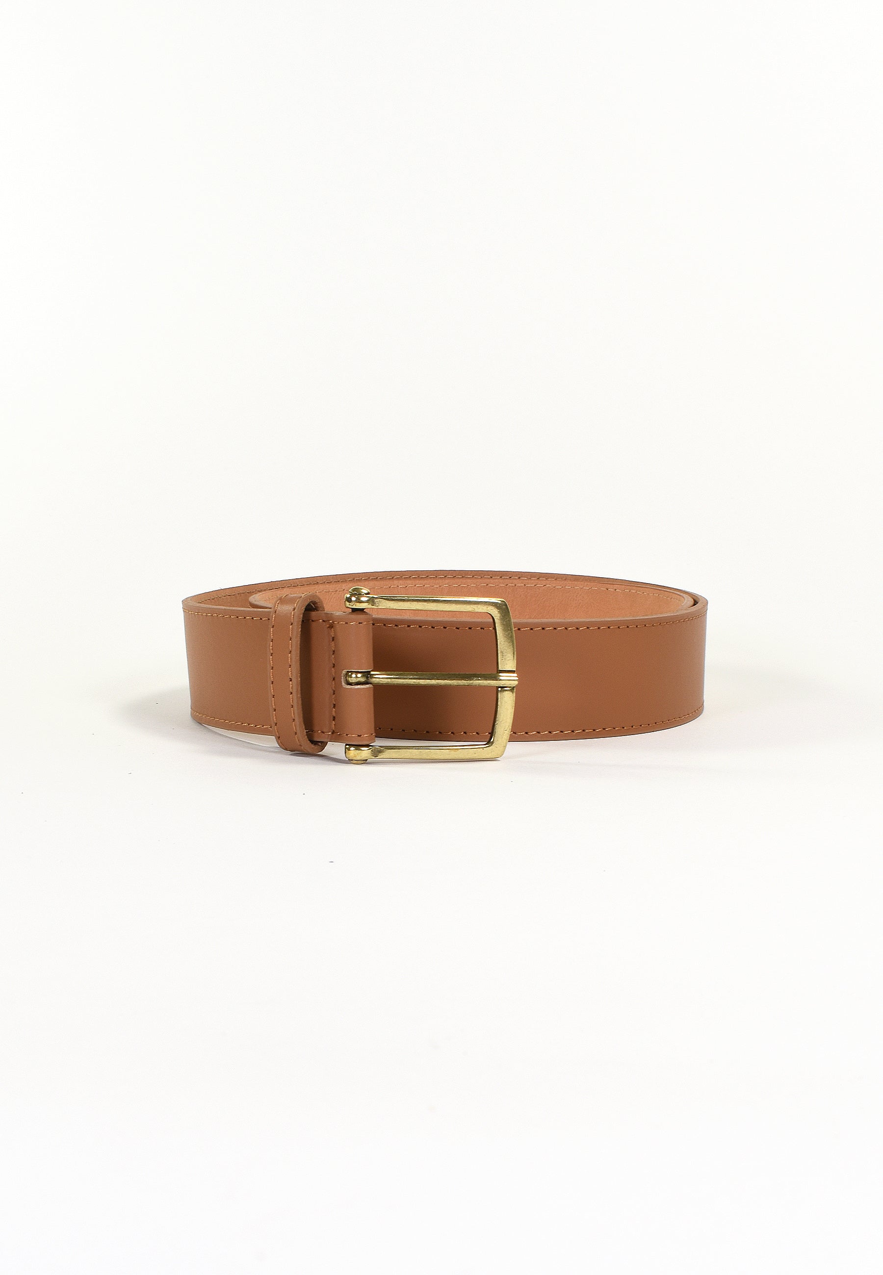 TESSIA - Ceinture Camel en Cuir Femme