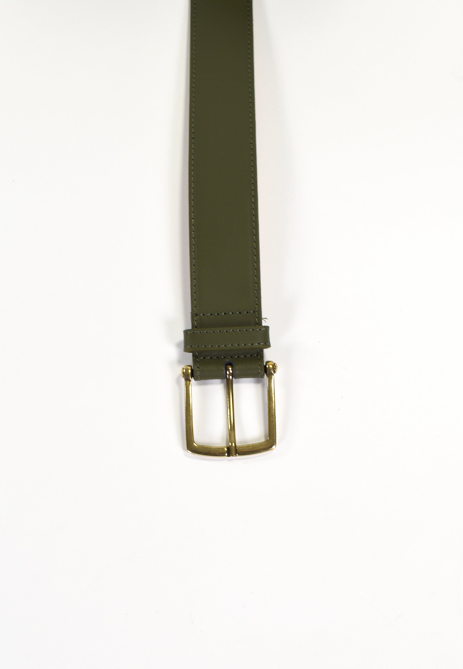 TESSIA - Ceinture Kaki en Cuir Femme