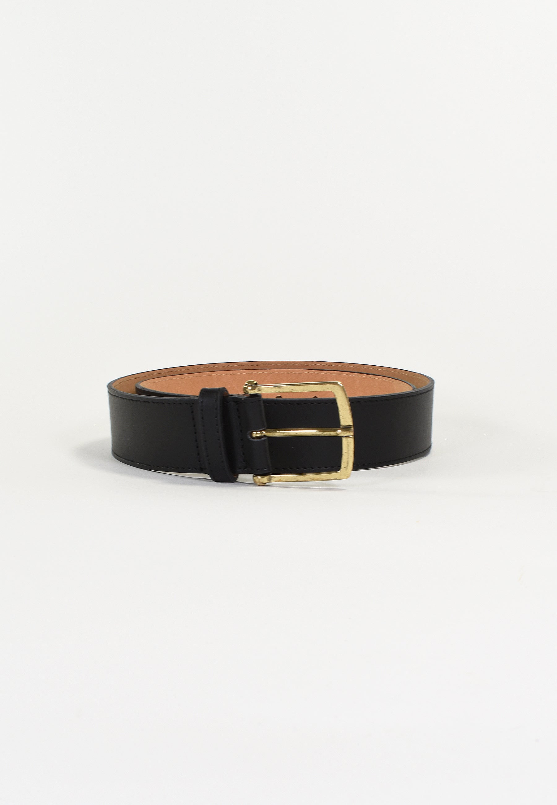 TESSIA - Ceinture Noire en Cuir Femme