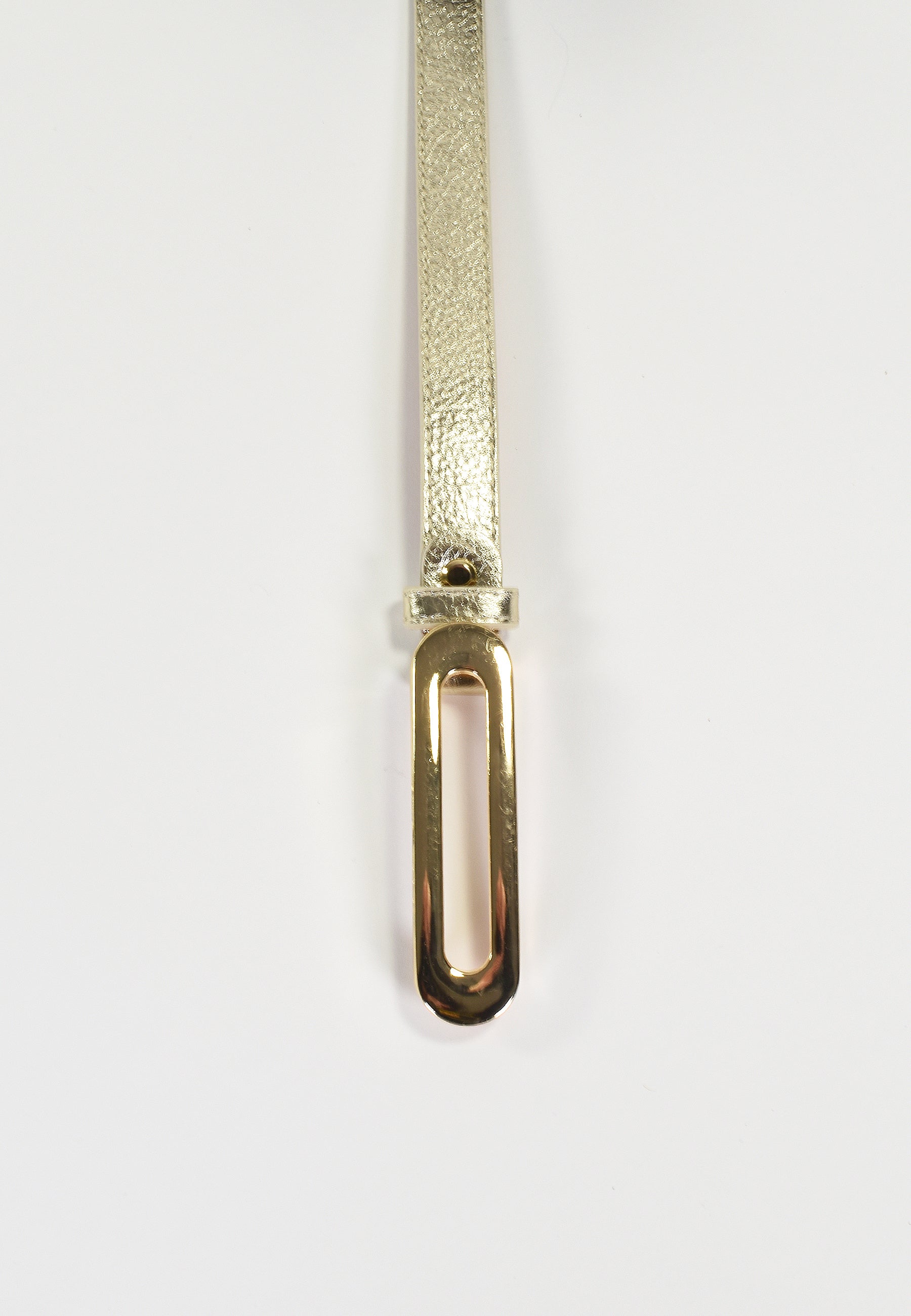 NOÉLY - Ceinture Platine Fine En Cuir Femme