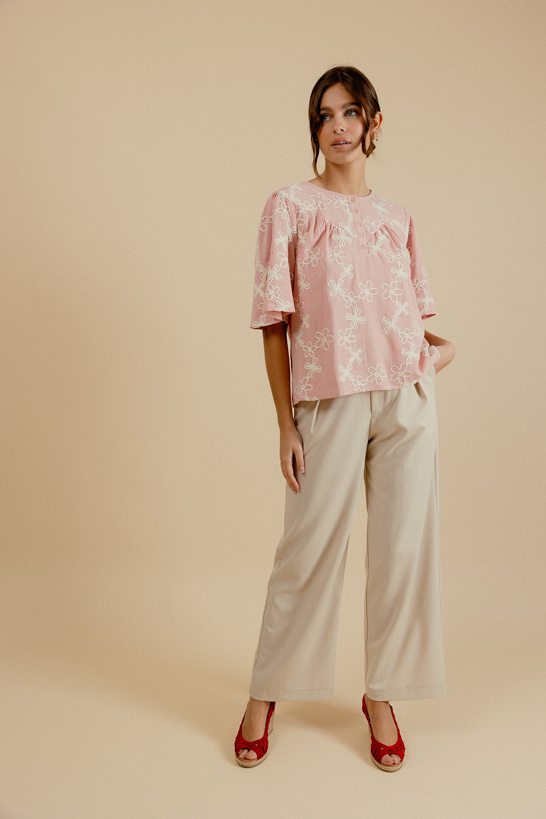 GABI PANTS - BEIGE