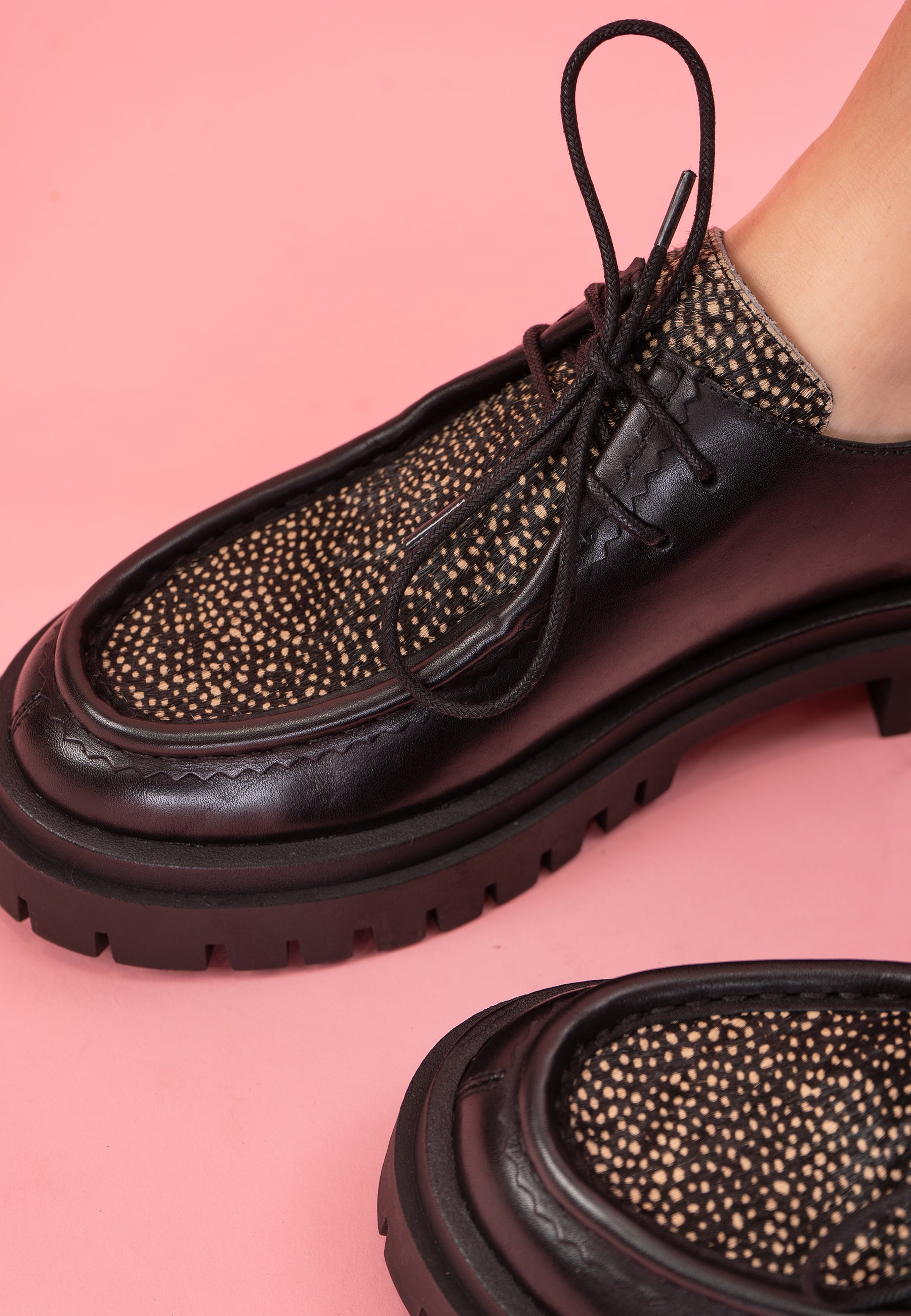DERBIES CAPUCINE - NOIR