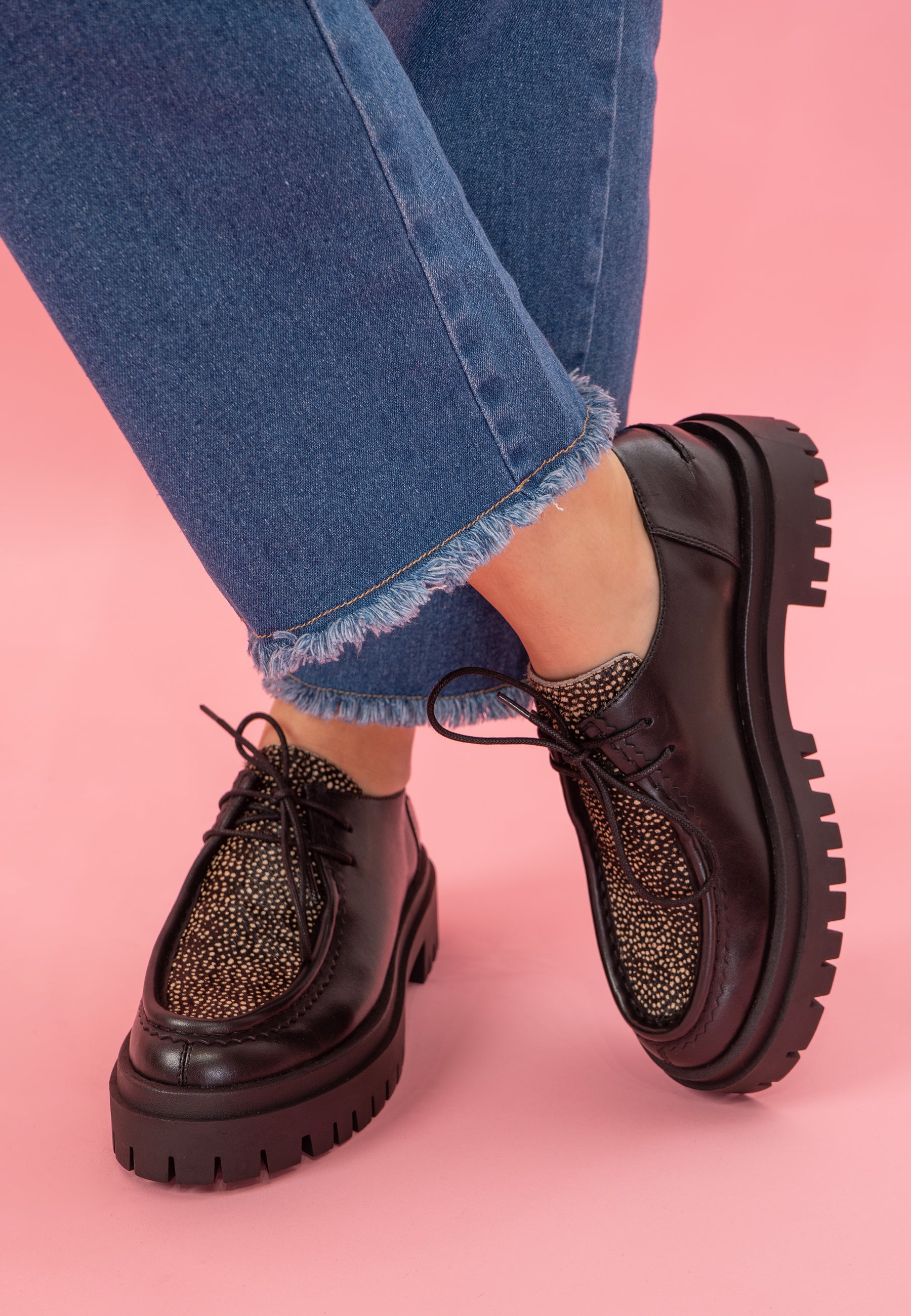 DERBIES CAPUCINE - NOIR
